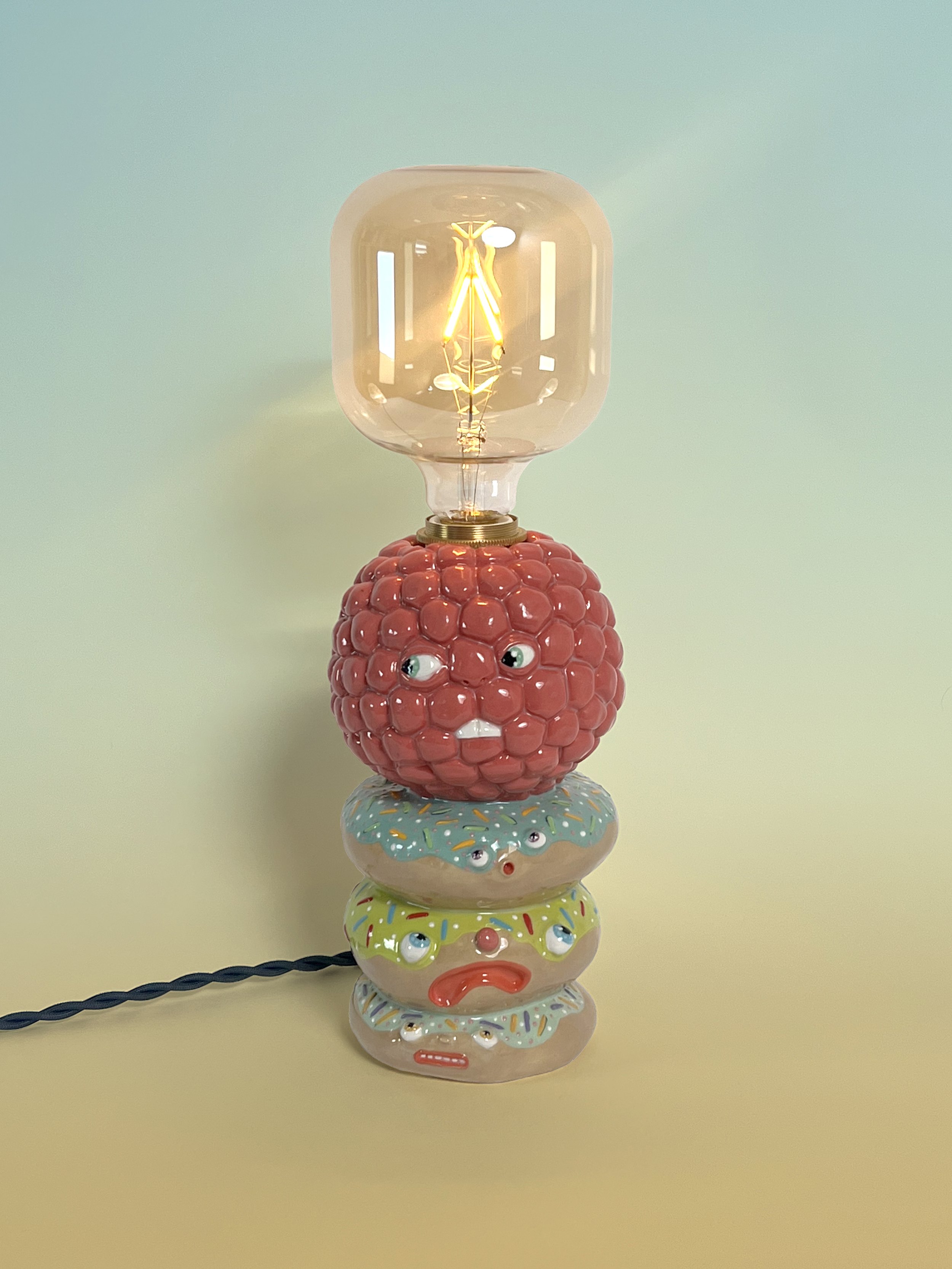 Raspberry Donut Lamp