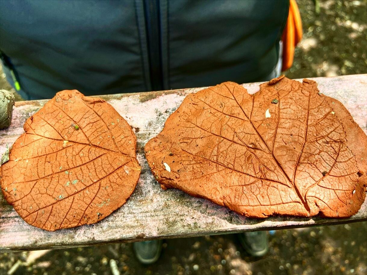 Today was about creating the space for our minds to enjoy the peaceful atmosphere of the wood. 
I have planned a couple of things for this purpose: clay and Kumihimo
The first one I love it for the tactile and holistic experiences that offers&hellip;