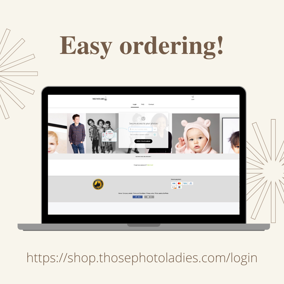 ordering online for school picture day Those Photo Ladies based in Orlando, Florida