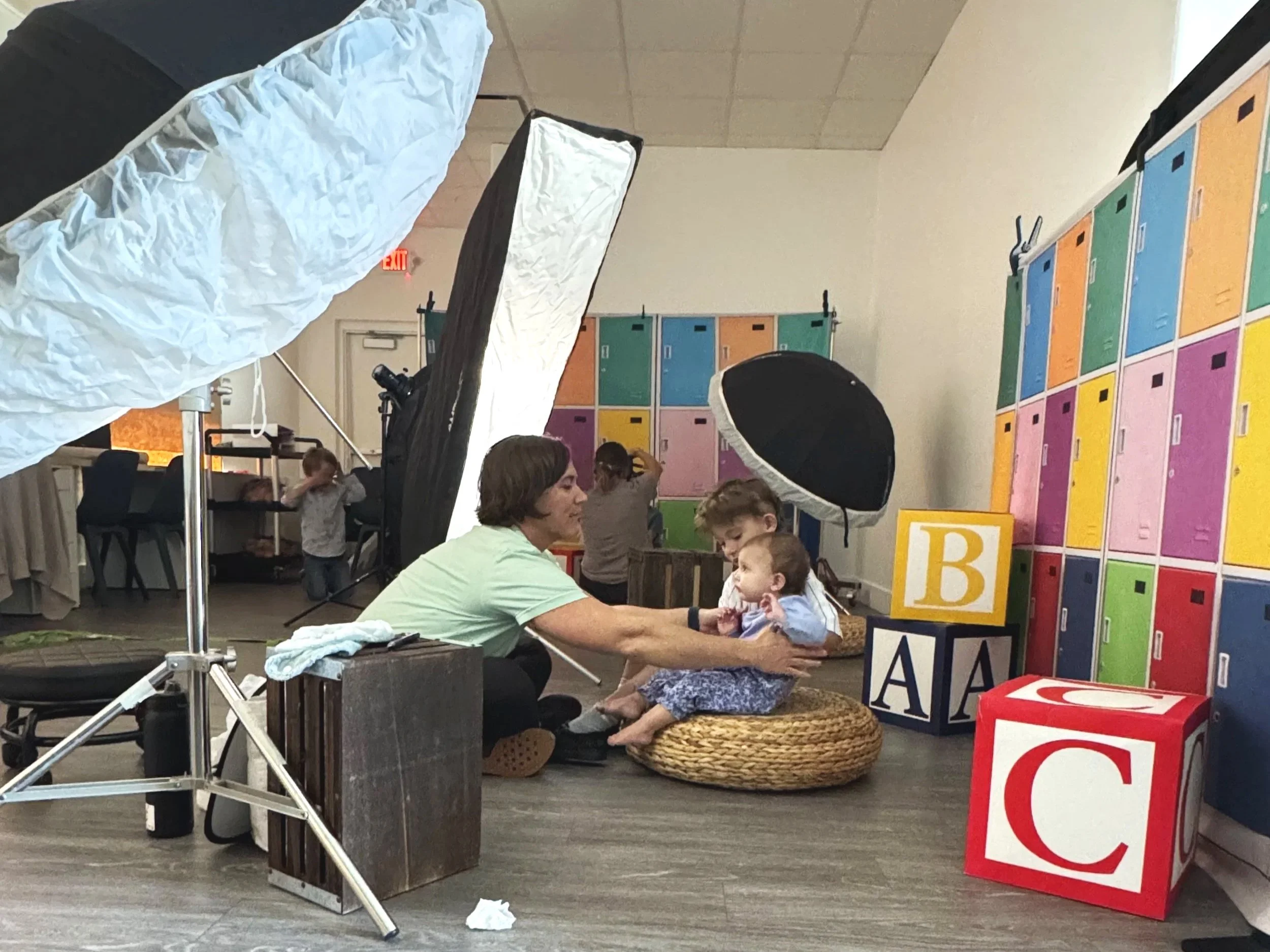 Behind the scenes at Amazing Explorer Viera preschool picture day