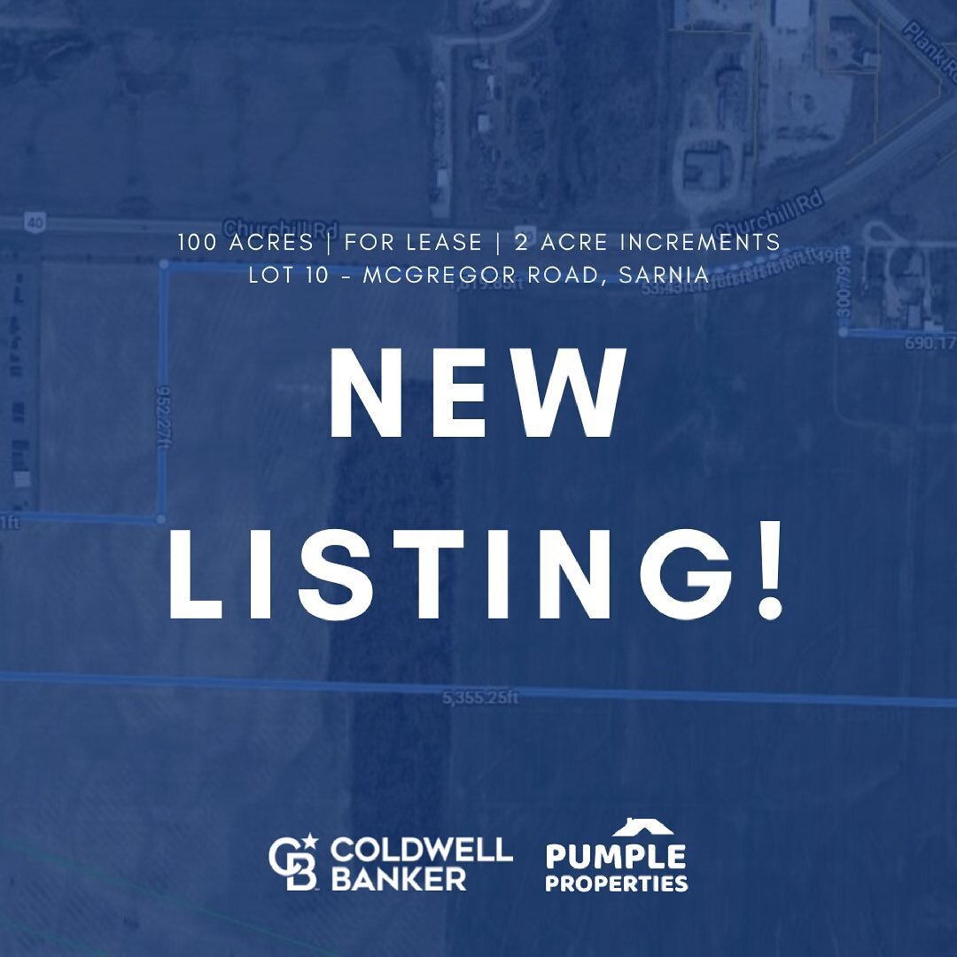 📍Lot 10 McGregor Road, Sarnia
💰For Lease!

Check out this built to suit area in an exciting new development. This area is one of only four communities in Ontario with foreign trade zone designation. Parcels start in 2 acre increments up to 100 acre
