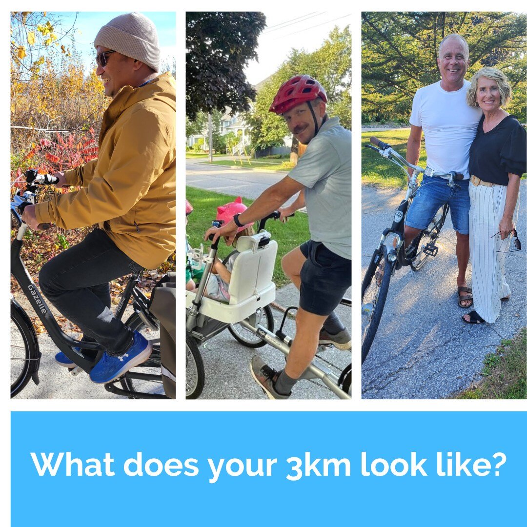 For the month of May, we are inviting you to our &quot;3K in May&quot; challenge: We are encouraging you to swap ONE 3km trip per week, from driving to either cycling or walking. 

To get started, check out the Bluewater Trails map (link in our bio) 