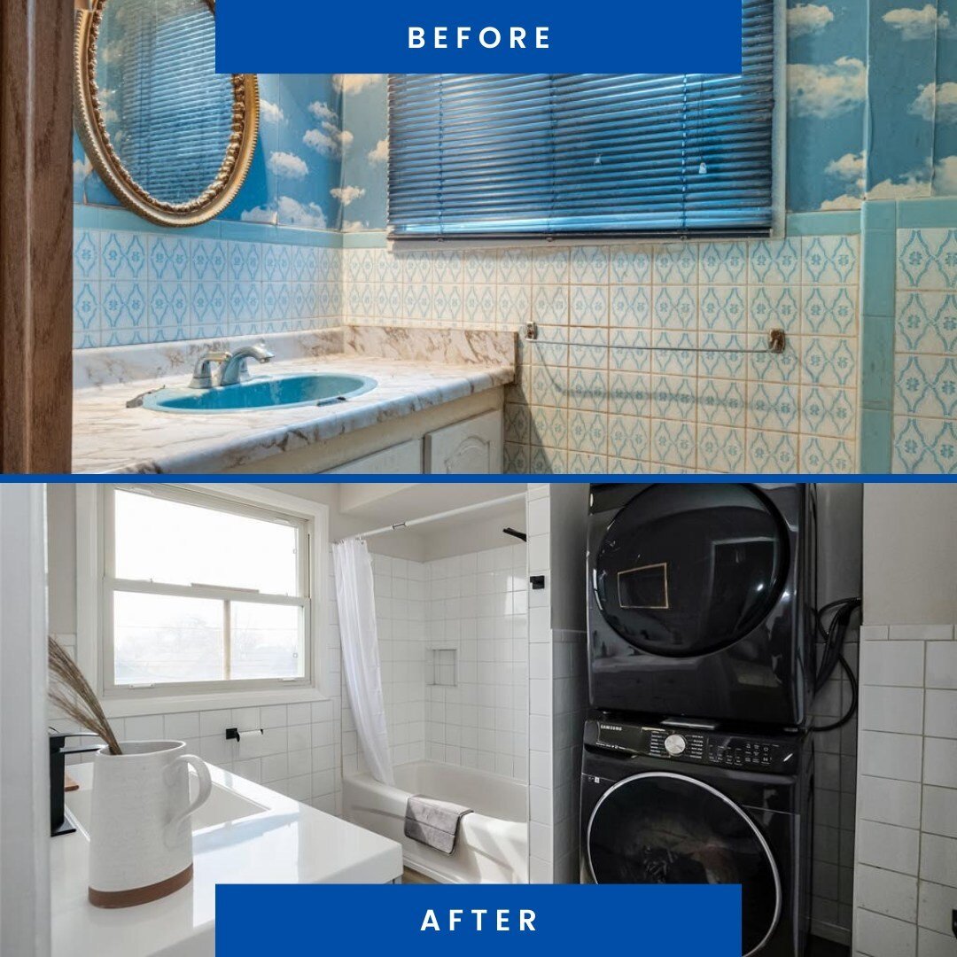 Check out this incredible bathroom transformation. See the before photo and be amazed at how sleek and modern the space looks now. With plenty of room to relax and unwind, this stunning bathroom is the perfect place to start and end your day.

#reale