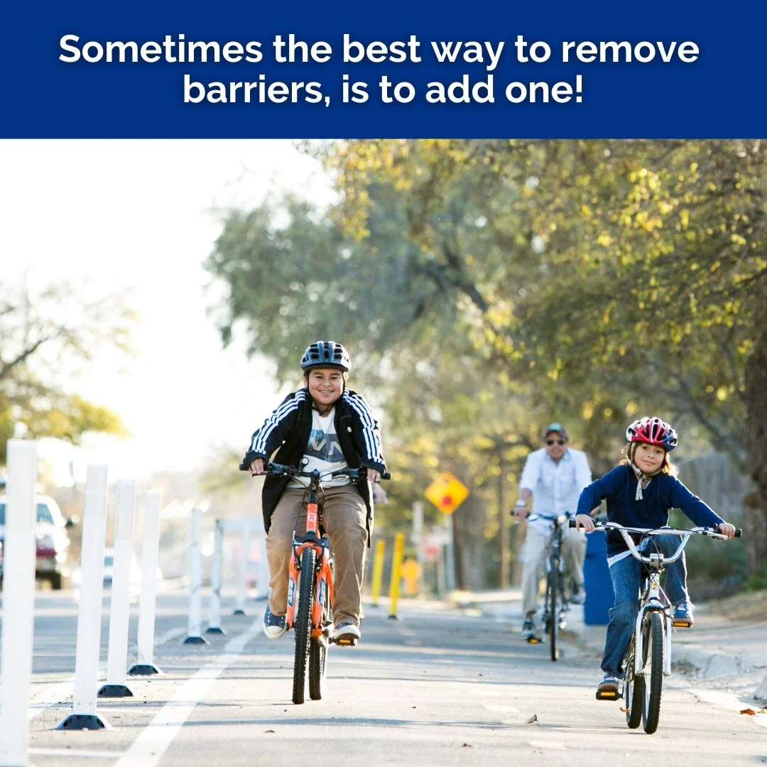 After our Colborne Road protected bike lane project, 93% of cyclists said they felt safer with the barriers. 
This coming Monday, Tristan will be asking Council to consider a temporary, pop-up protected bike route to help families safely access the C