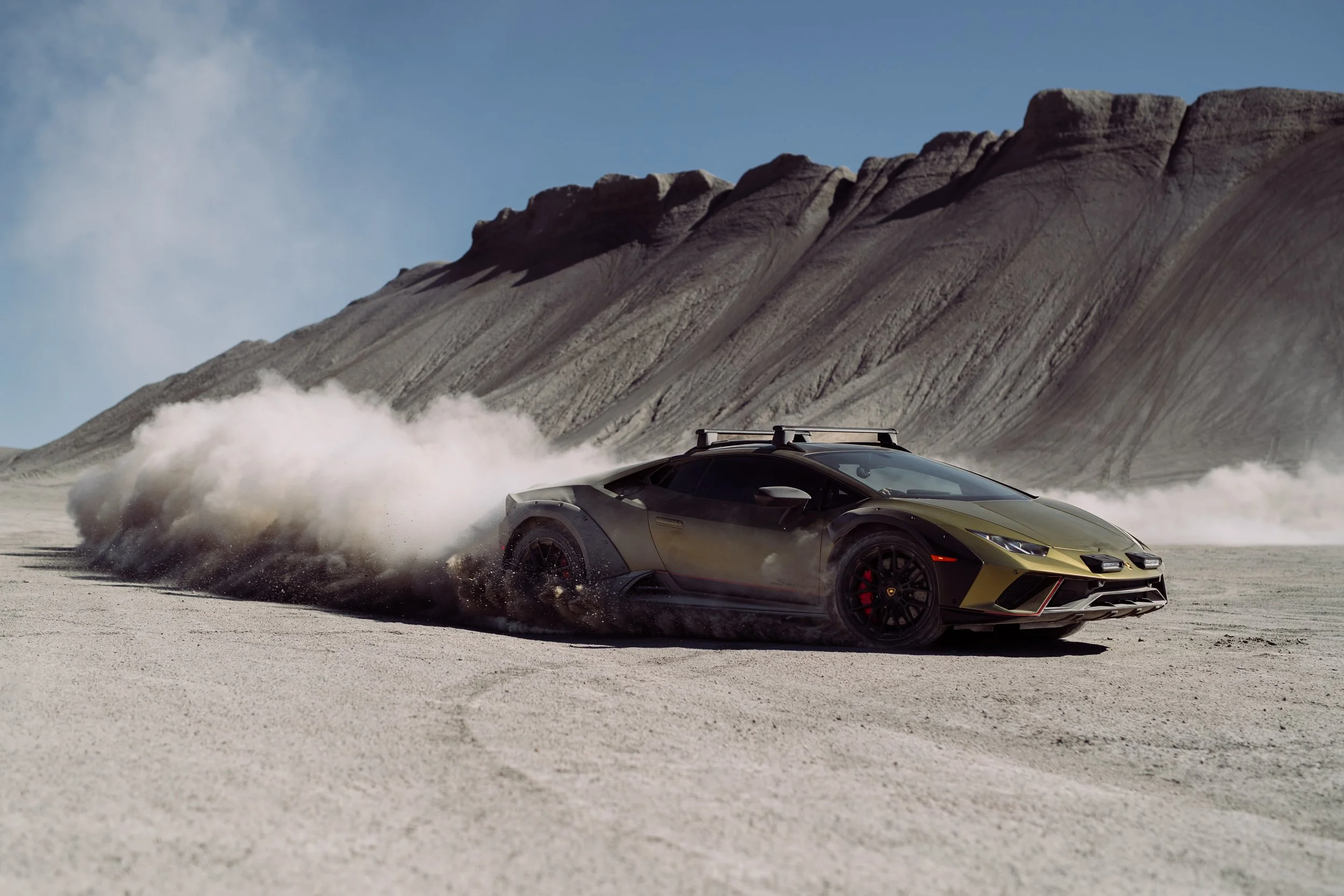 Lamborghini Huracán Sterrato drifting at Swing Arm City