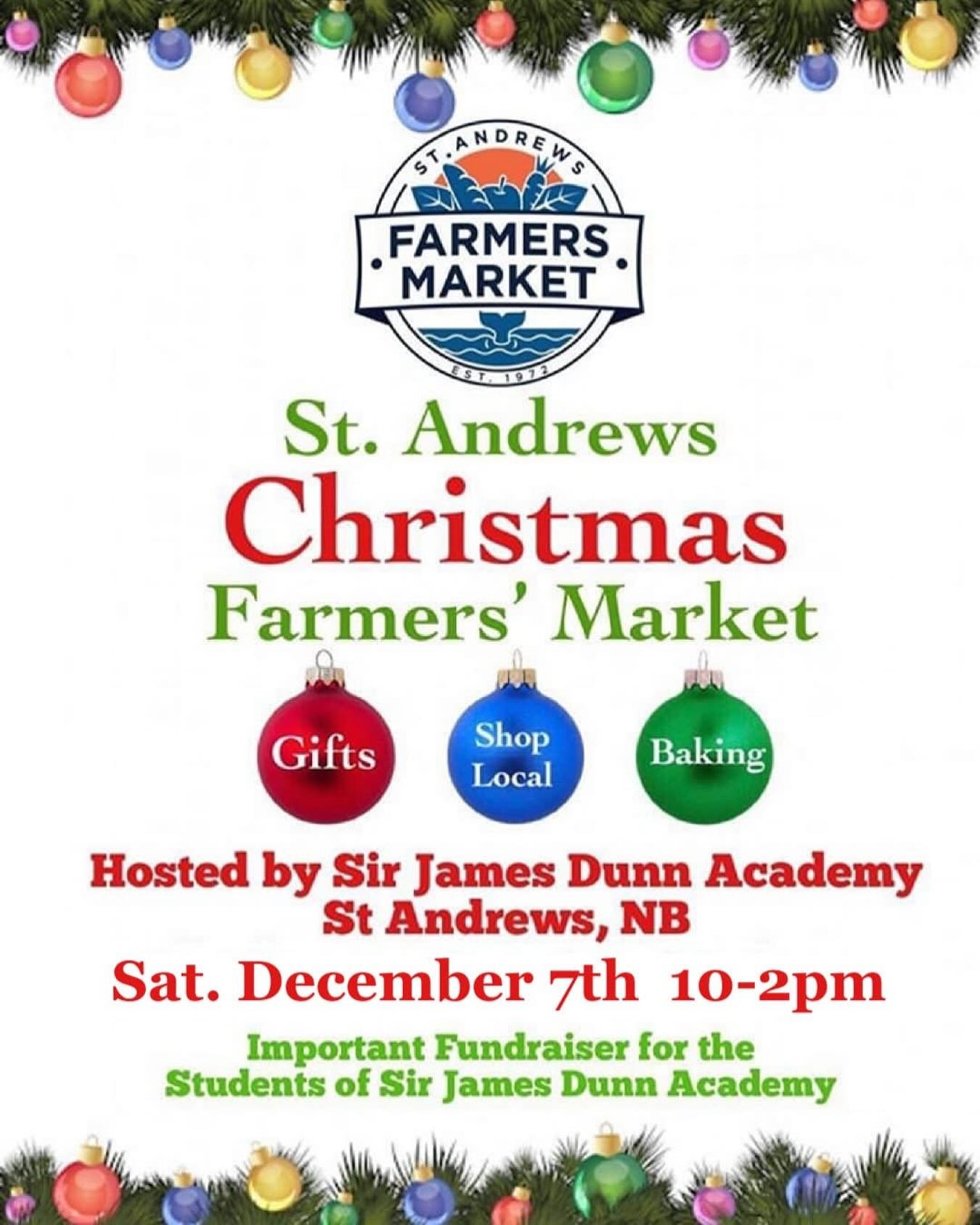I love that my last market of the season is home!🥰 Come and say Hello and support the SJDA fundraising!! (They always have a really yummy soup for lunch!!)