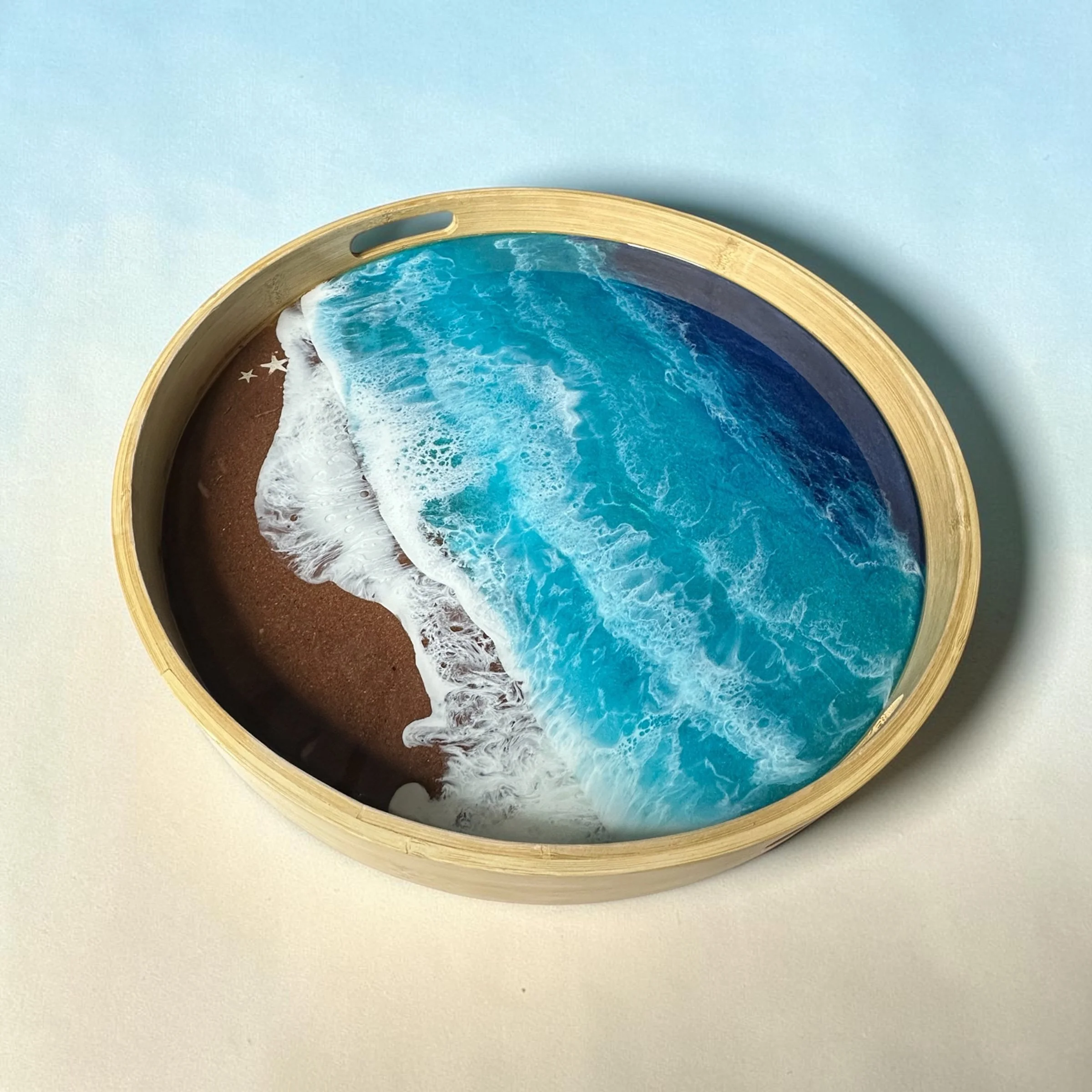 Cast Away! Ocean Bamboo Tray
