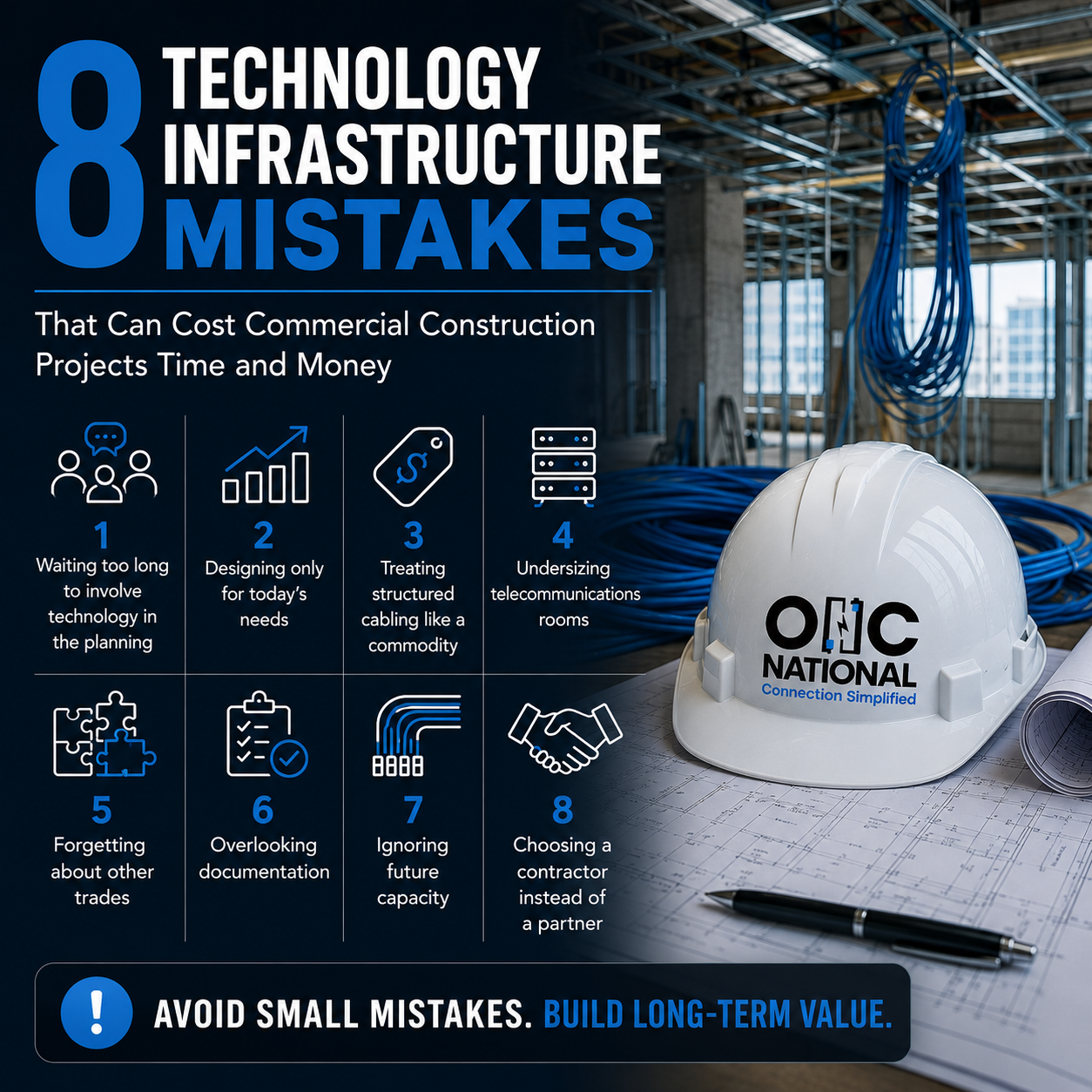 8 Technology Infrastructure Mistakes That Can Cost Commercial Construction Projects Time and Money