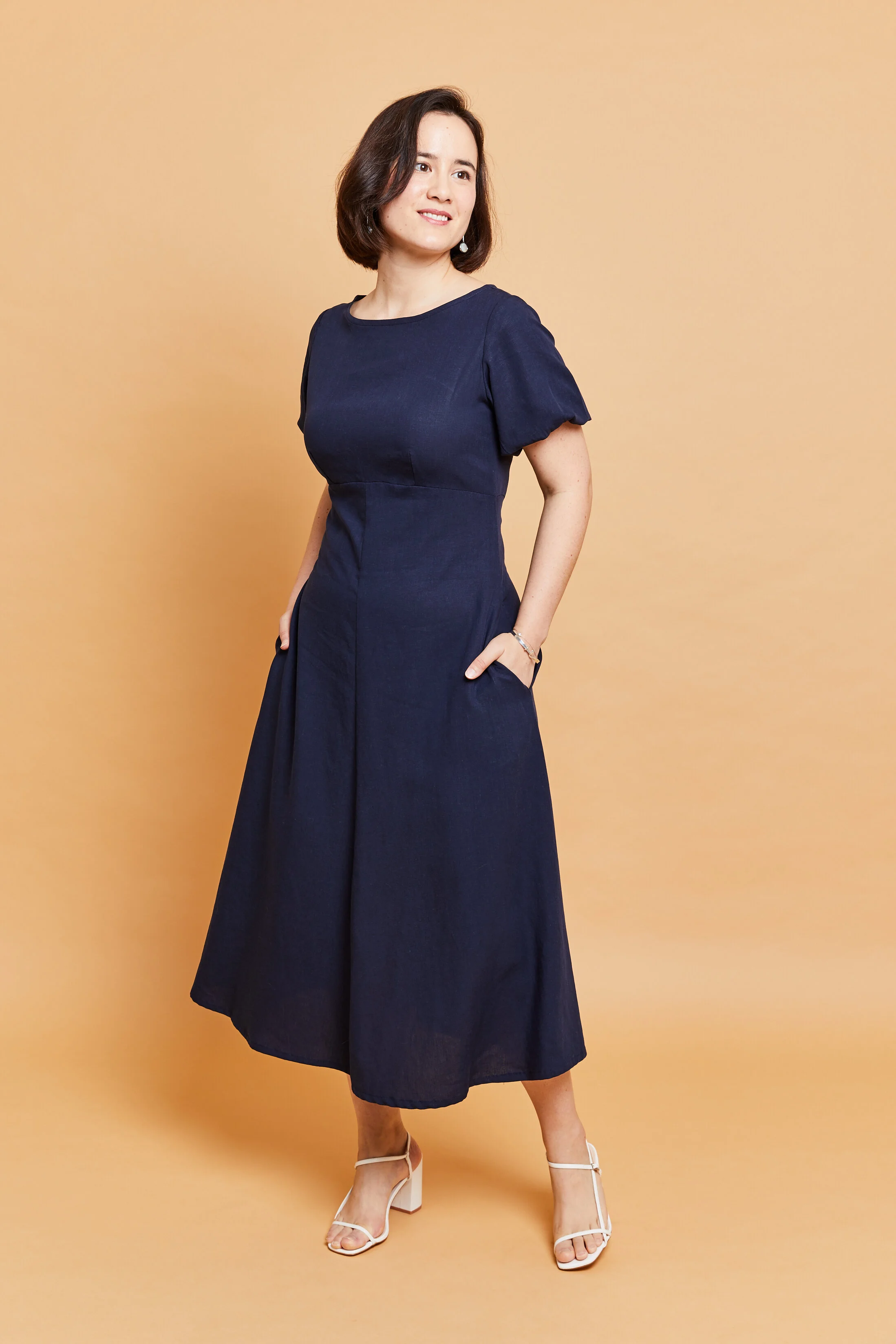 Charlotte Dress - Navy Blue