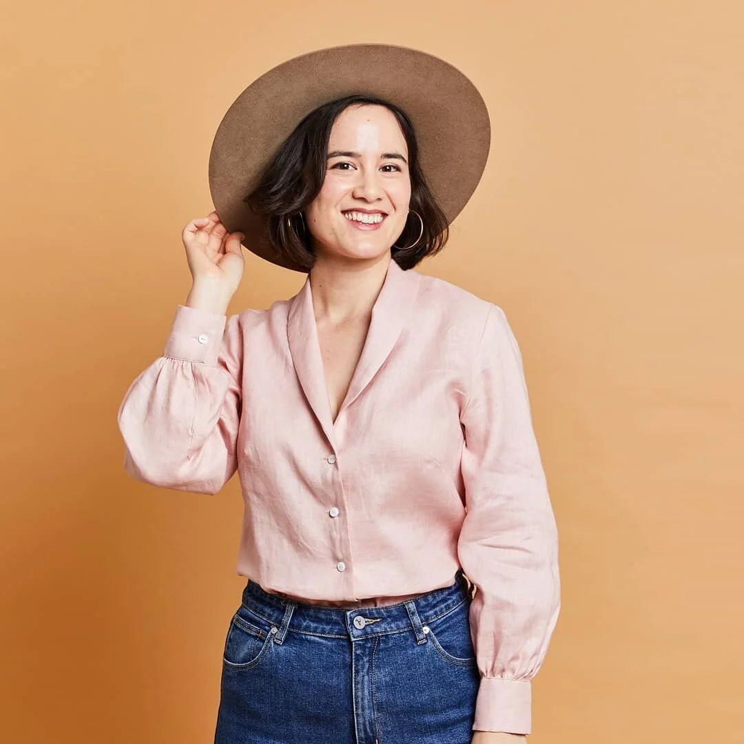 Our Frances Blouse in a soft pink linen, a perfect gift for Mothers Day coming up! 🌺 Featuring a relaxed fit and shawl collar, you can wear this blouse loose, tucked in or tied at the waist.

#fabric&nbsp;#maker&nbsp;#sewsewsew&nbsp;#outfitinspo&nbs