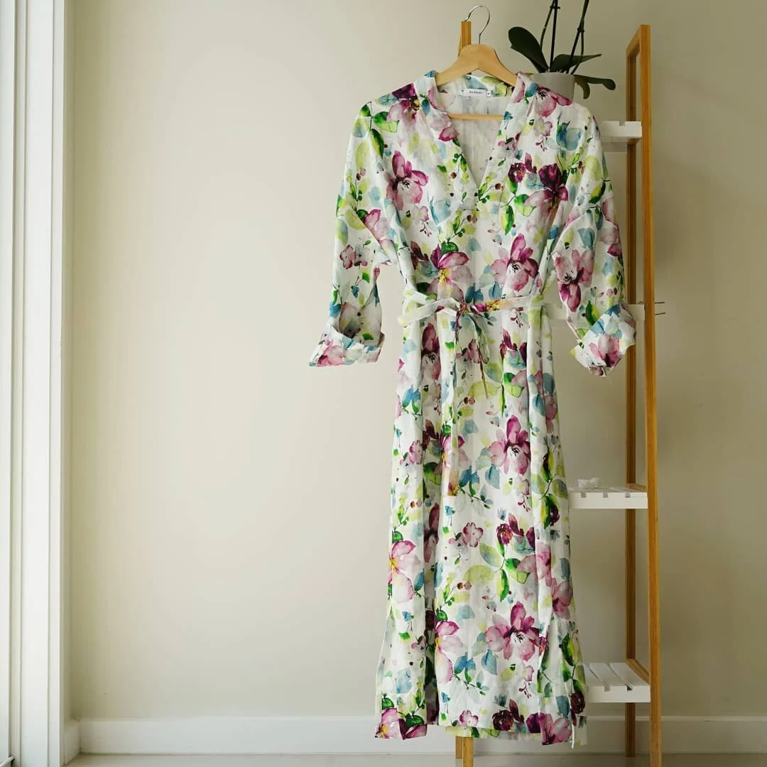 We love using natural, quality fabrics that feel good on the skin and will last a few seasons. Here is our Akeiko dress in a lovely floral linen print, she's also available in white with a slightly shorter length. 🌸

#fabric&nbsp;#maker&nbsp;#sewsew