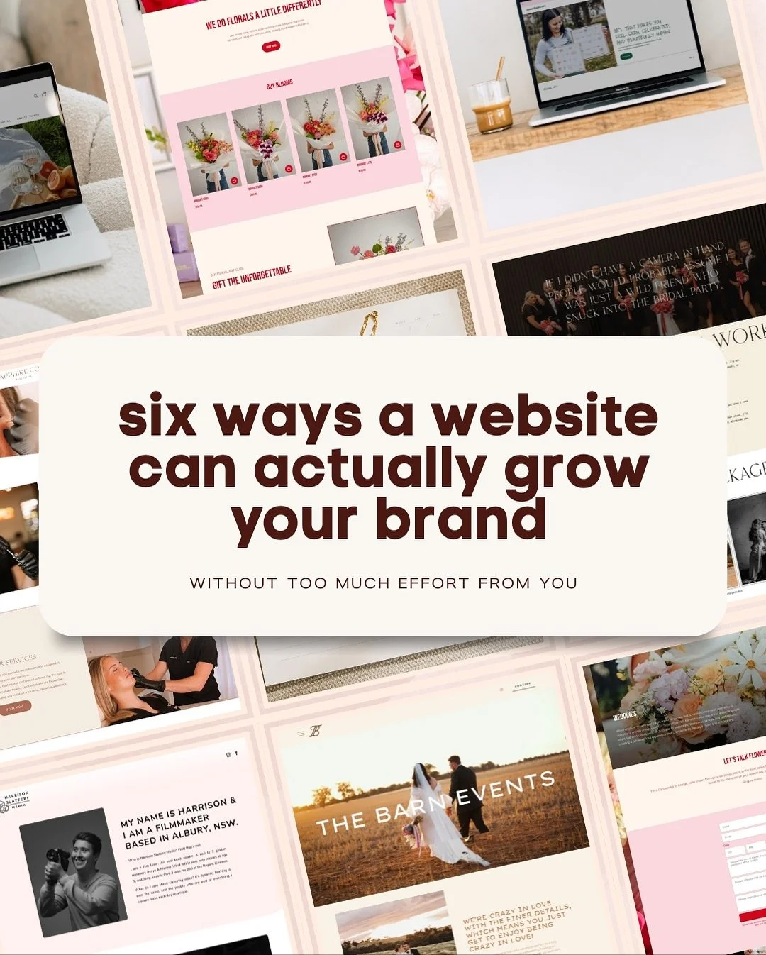 Let me tell you 6 ways a website can help grow your brand, without you doing tooo much in the process 🤎
swipe though to read in more detail but to give you the down low 👇🏼

- Works for you around the clock - 2am enquiries? No probs! Automate a red