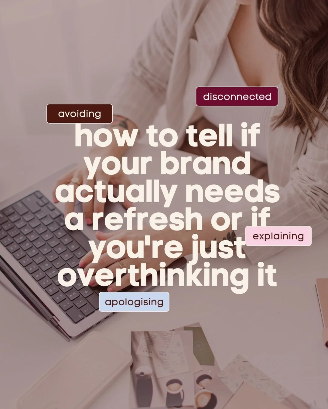 Look, I get it. You&rsquo;re staring at your brand wondering if you&rsquo;re being dramatic or if it actually needs work (I&rsquo;ve been there before I rebranded myself!) 😆

Yes you prob heard this from every social media or marketing expert but if
