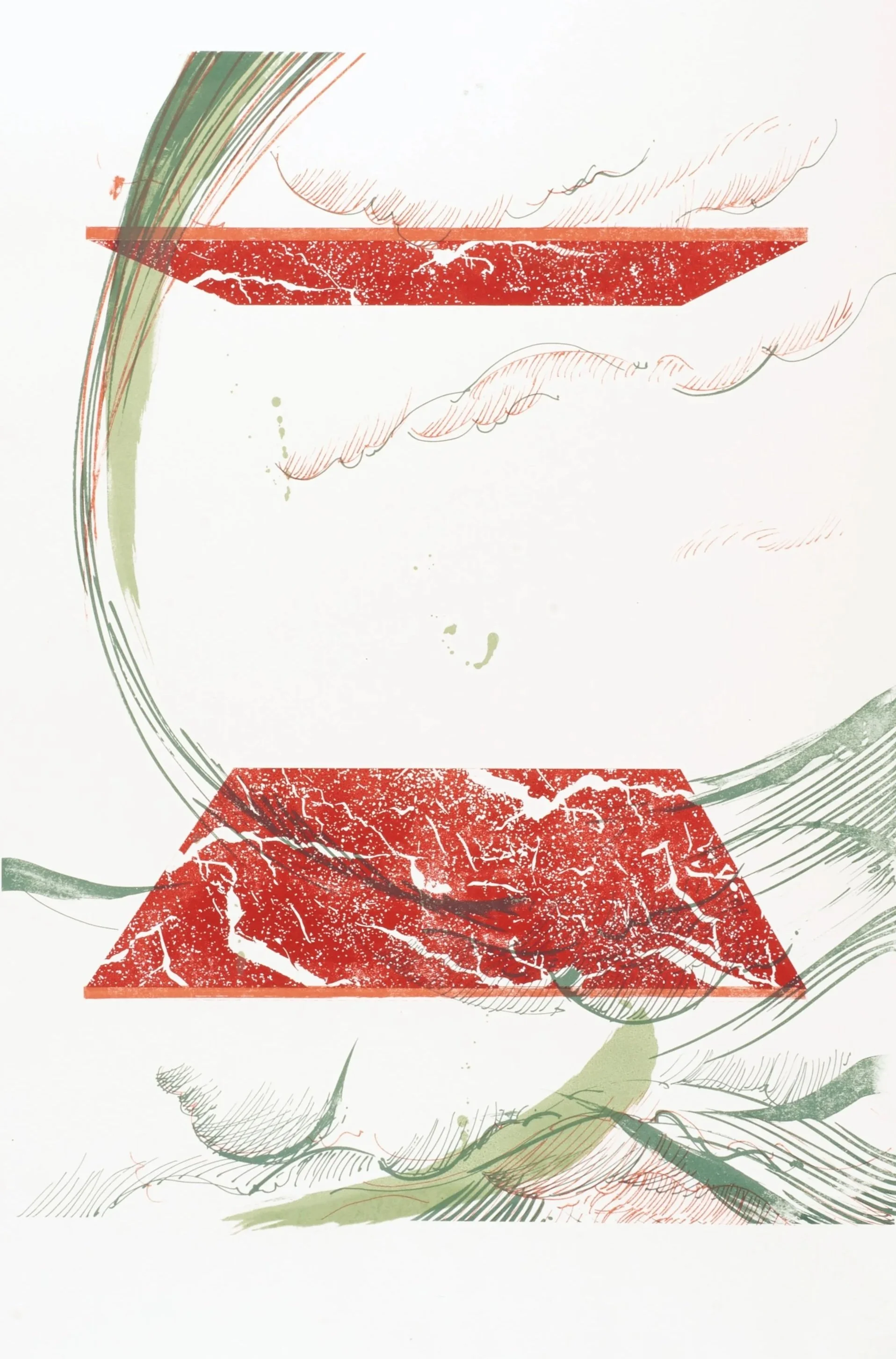 In Drift 02, screen print, 2024