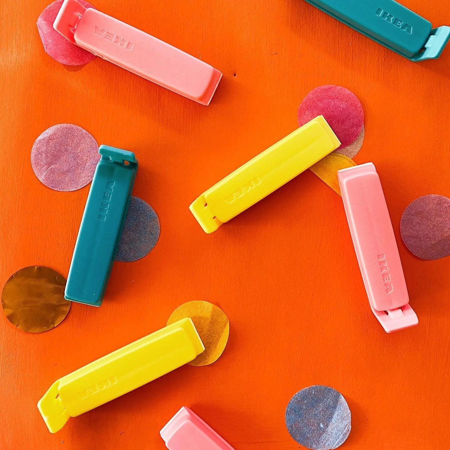 Celebrating making boring things delightful. Never thought there would be cheerful chip clips 🙏🏻