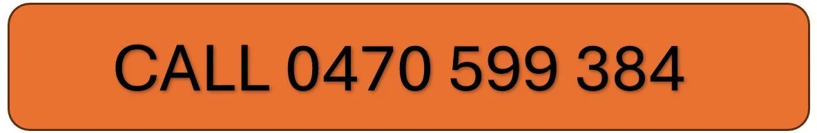 Orange rectangular button with black text that reads, 'CALL 0470 599 384'.