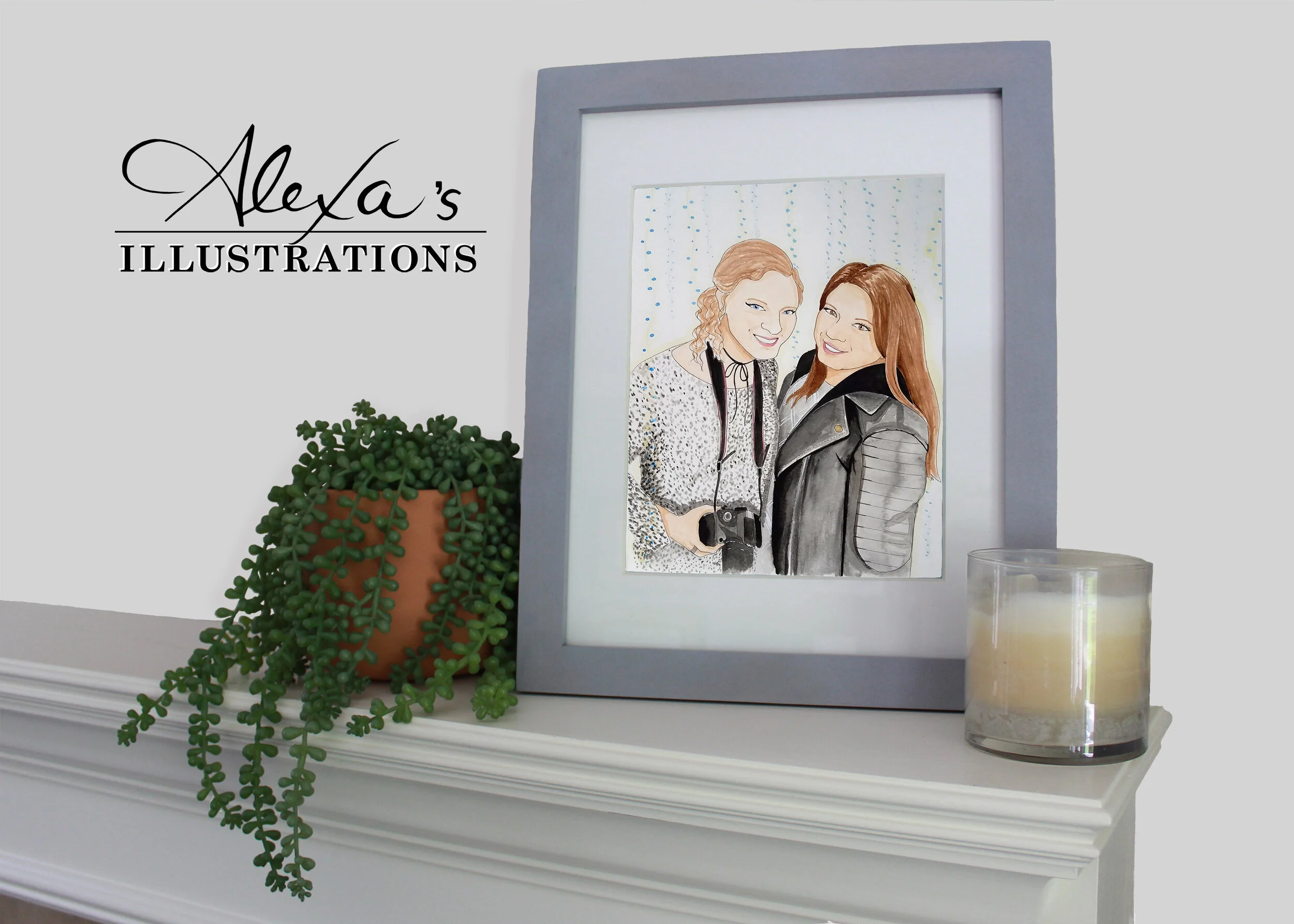 Alexa's Illustrations @alexasillustrations #alexasillustrations tulsa artist tulsa watercolor artist people portrait Tulsa People #mytulsapeople