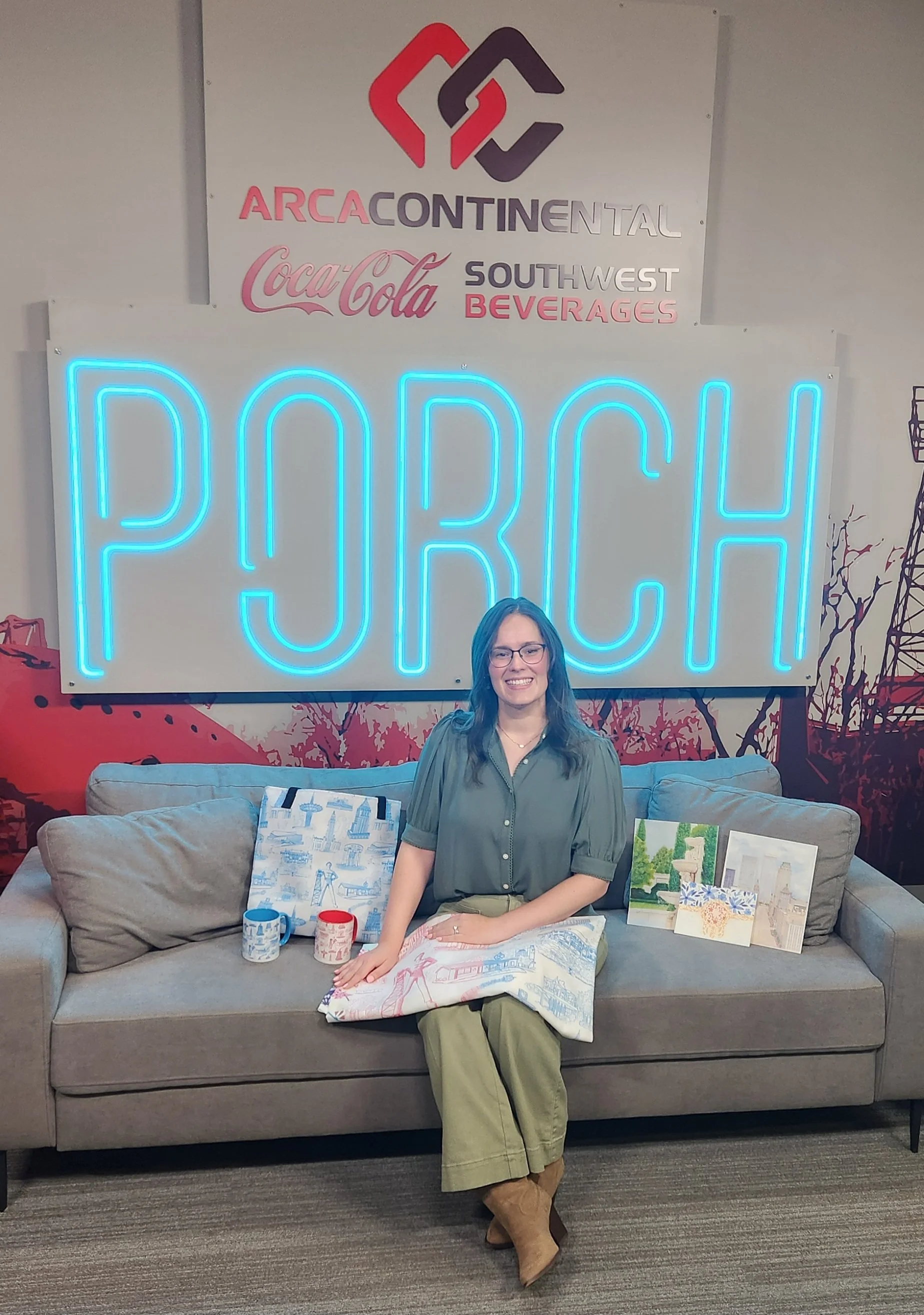 Alexa's Illustrations on The Porch on News on 6