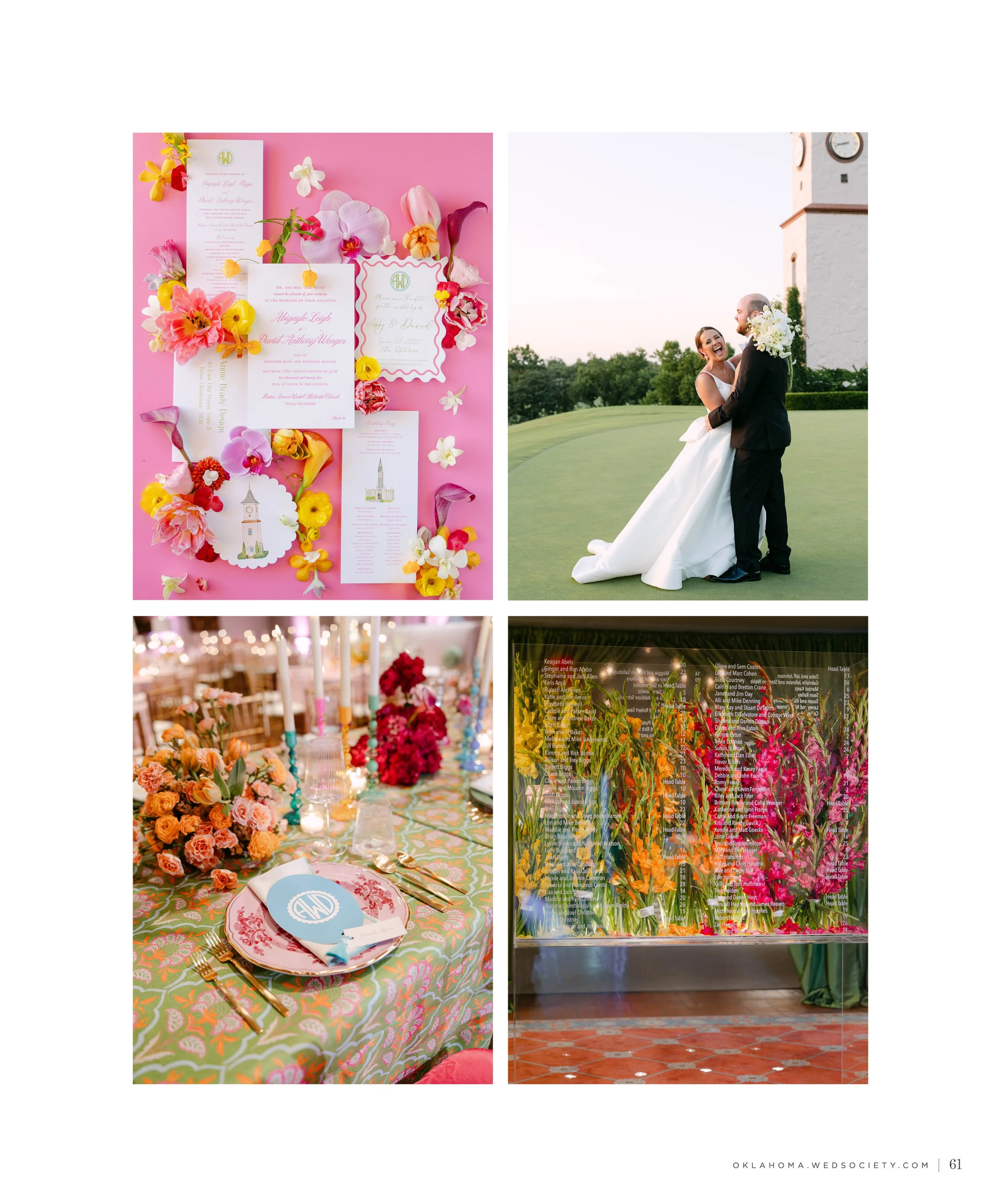  Alexa’s Illustrations wed society artist published wedding. Oklahoma wedding invitation artist. Tulsa wedding invitation art for watercolor weddings. Southern hills country club wedding invitation art 