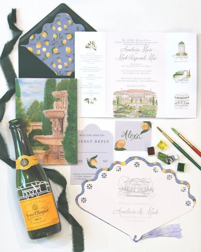 Art museum wedding invitations | Honestweddingadvice.com