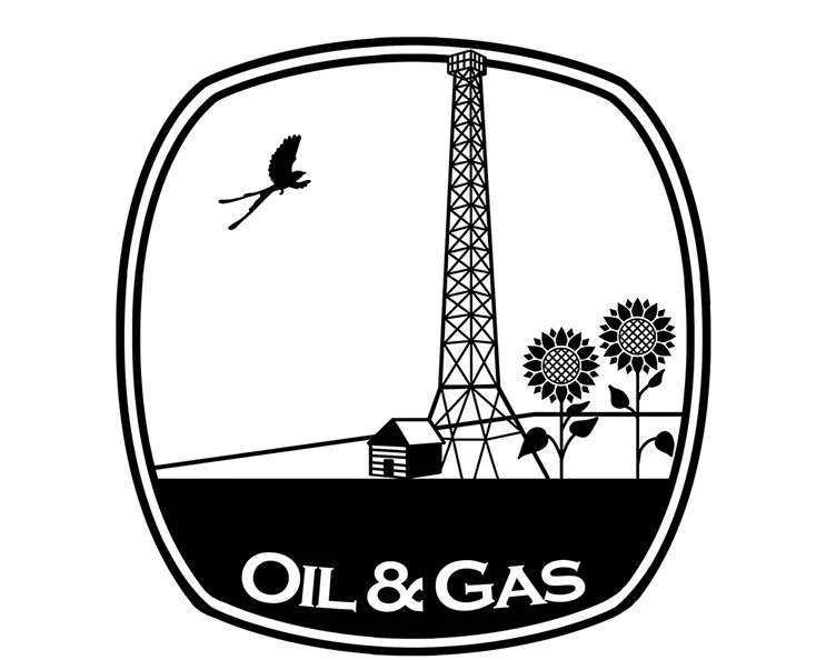 Oil and Gas company logo by Tulsa graphic designer Alexa's Illustrations. Tulsa marketing and branding package. Logo design Tulsa