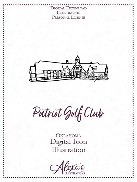 Patriot Golf Club Digital Icon Illustration (C) Alexa's Illustrations.jpg