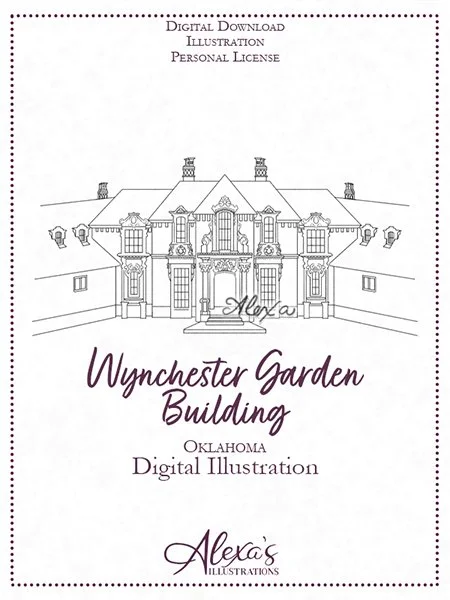 Wynchester Garden Building Digital Illustration (C) Alexa's Illustrations.jpg