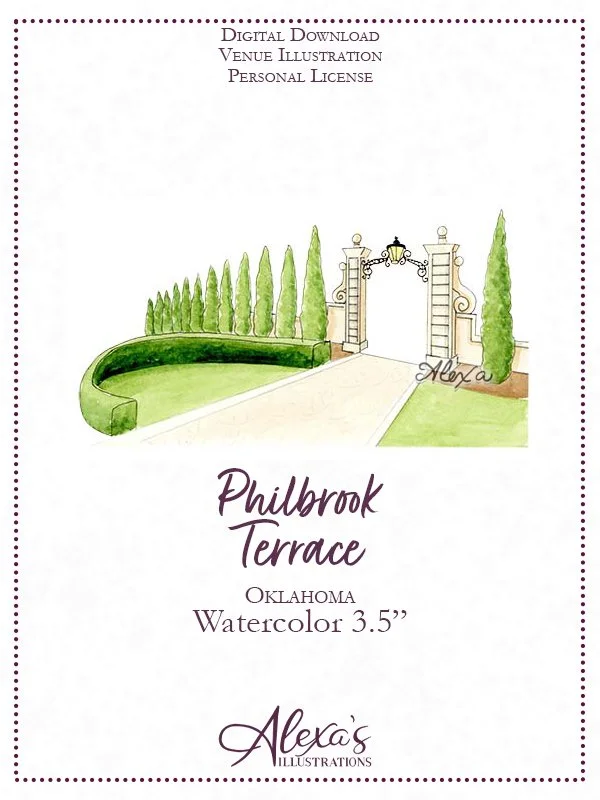 Tulsa Philbrook Terrace Watercolor 3.5 (C) Alexa's Illustrations.jpg