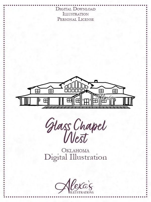Glass Chapel West Digital Illustration (C) Alexa's Illustrations.jpg