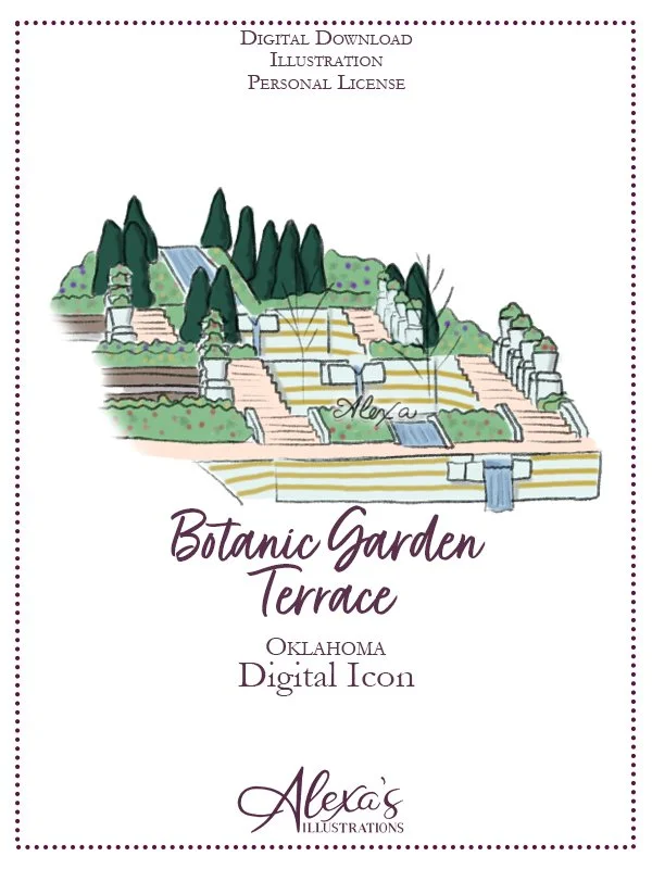 Botanic Garden Terrace Digital Icon (C) Alexa's Illustrations.jpg