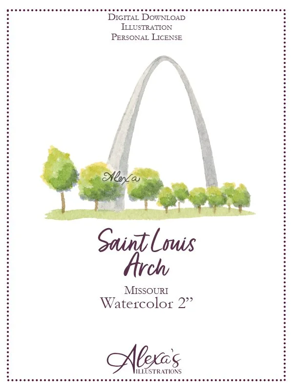 MO Saint Louis Arch 2in Alexa's Illustrations.jpg