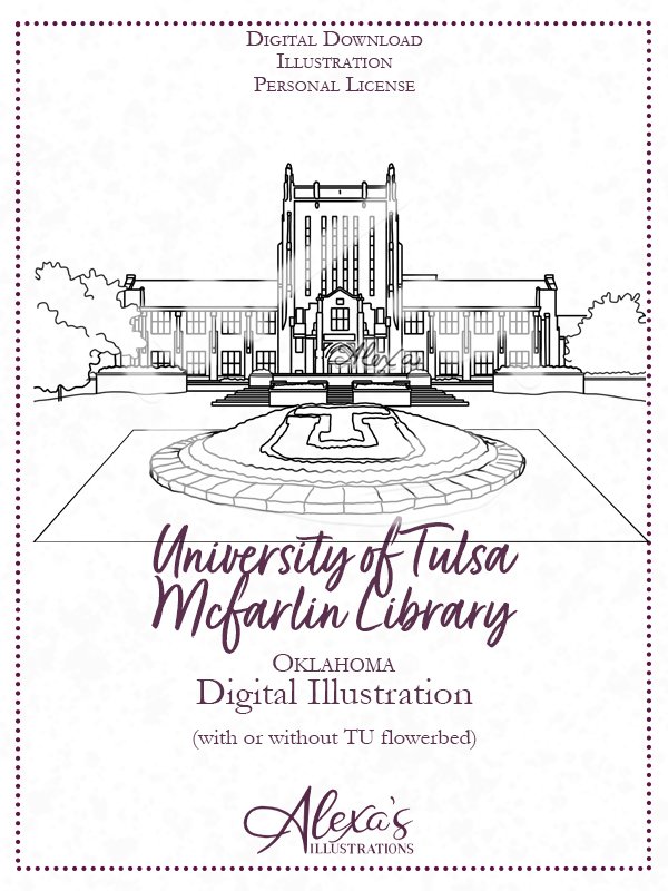 University of Tulsa Digital Illustration (C) Alexa's Illustrations.jpg