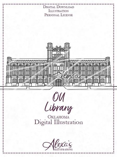 OU Library Digital Illustration (C) Alexa's Illustrations.jpg