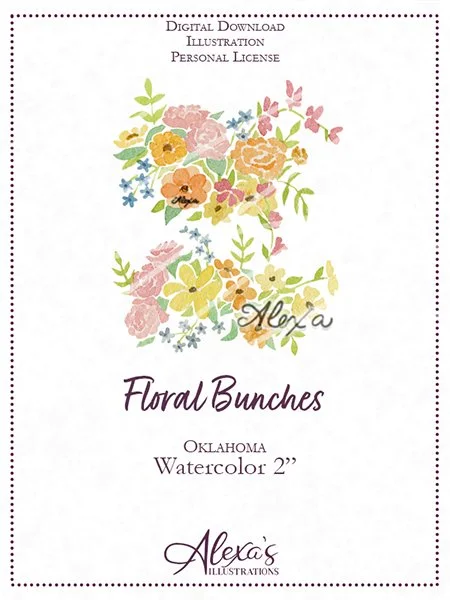 Floral Bunch watercolor 2in (C) Alexa's Illustrations.jpg