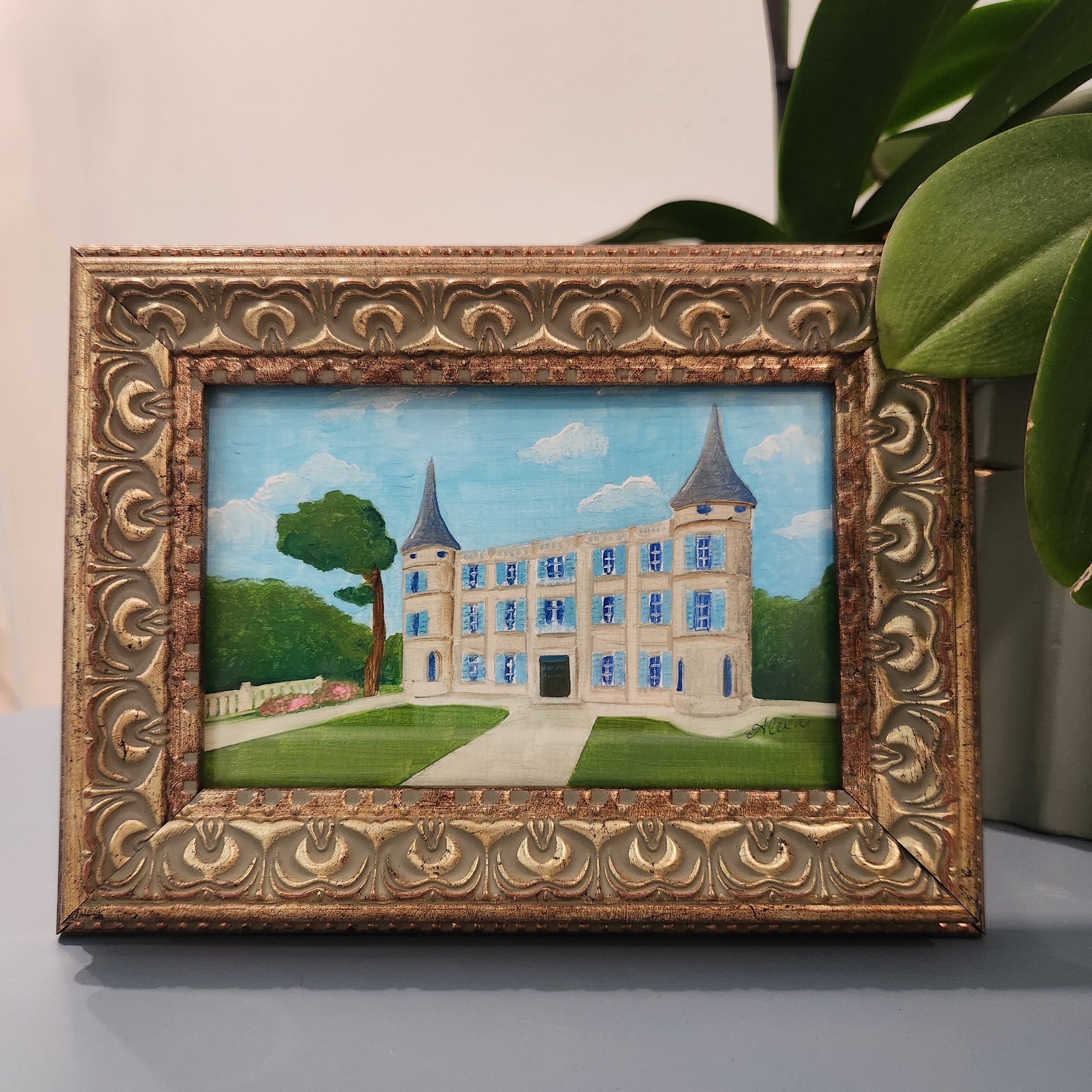 Art in the Square - French Chateau ORIGINAL