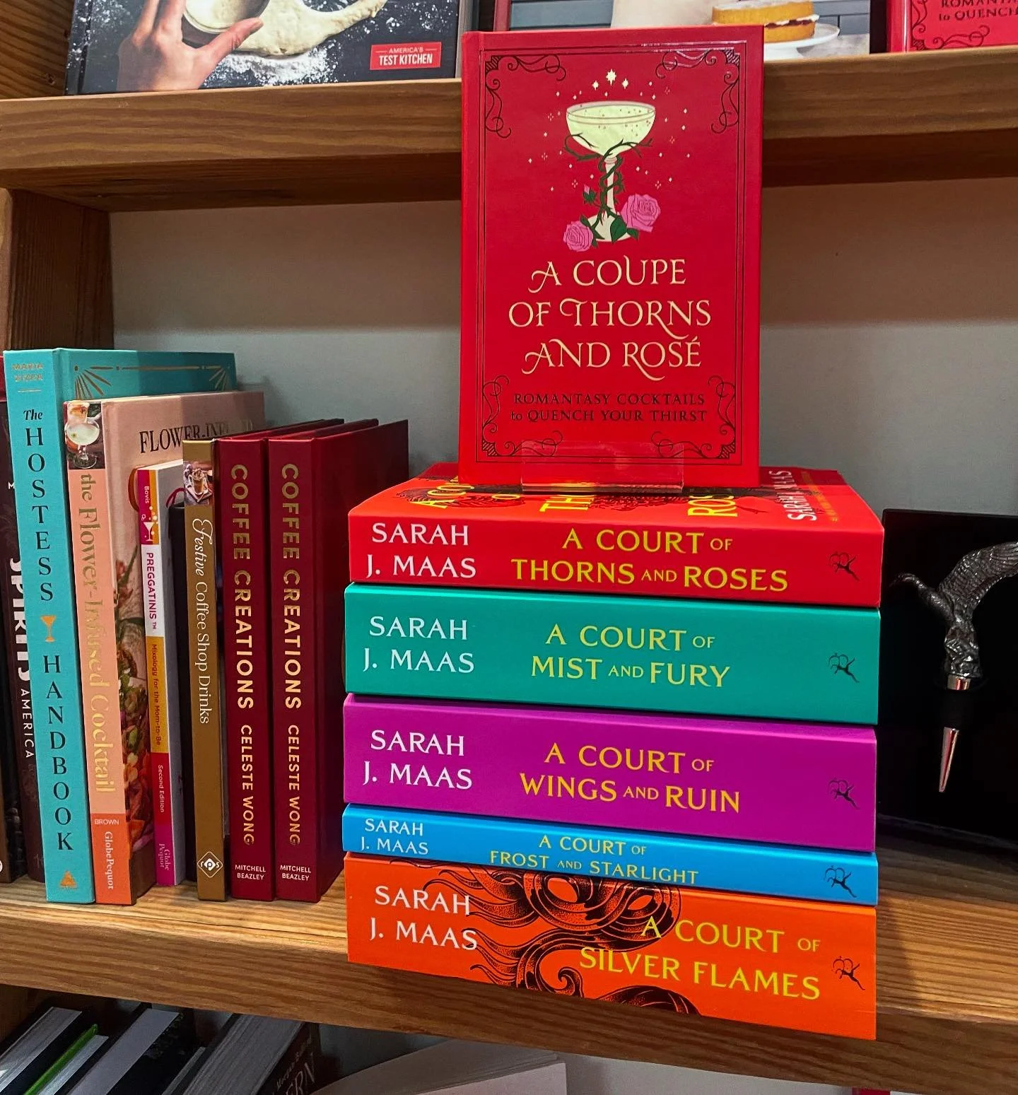 RUN don&rsquo;t walk!! Come and get the most ADORABLE cocktail recipe book!! ACOTAR fans this is for you! 🌹🧚🐺✨📖🏔️🌌 

A perfect stocking stuffer! 

#sarahjmaas #acotar #springcourt #nightcourt #rhysand #feyre #acourtofthornsandroses #acourtofmis