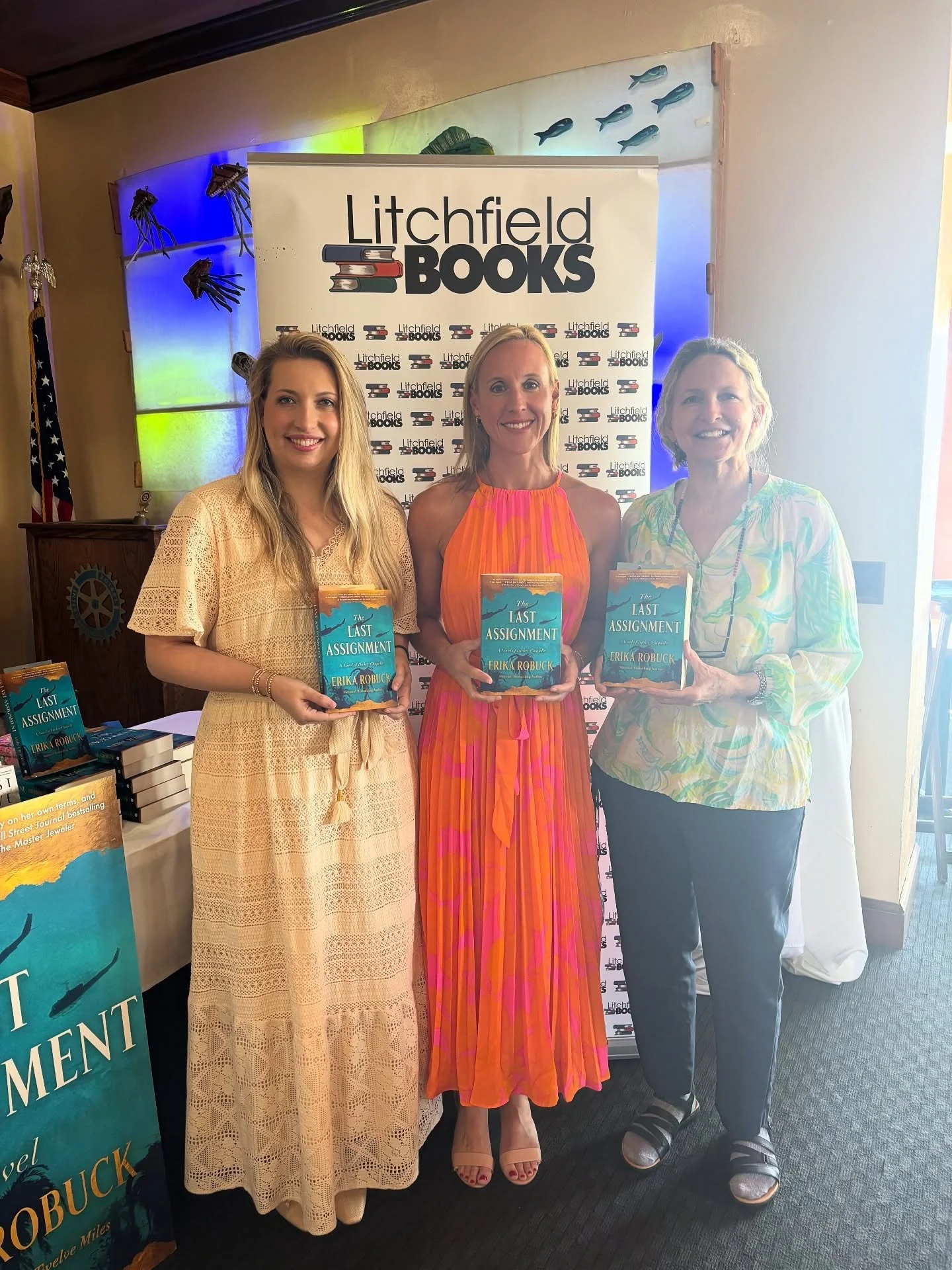 Towards the beginning of September we had a great Litchfield Books Exclusive Author event with Bestselling Author Erika Robuck for her new book THE LAST ASSIGNMENT! For fans of Kate Quinn &amp; Kristin Hannah&rsquo;s THE WOMEN, THE LAST ASSIGNMENT is