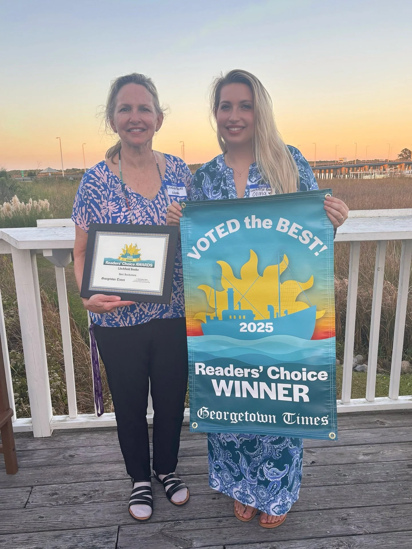 BIG NEWS🎉🥳🎊🍾 We won BEST BOOKSTORE for the 2025 Post &amp; Courier Georgetown Times Readers Choice Awards!! A HUGE thank you to all of our wonderful customers, readers, event attendees, and fantastic authors, we couldn&rsquo;t have done it withou