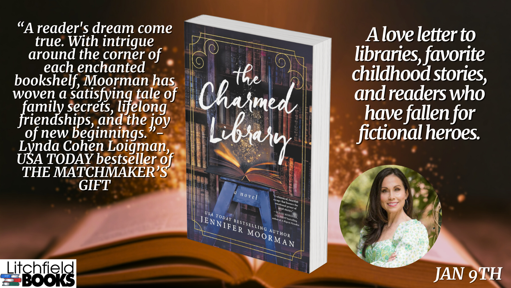 Bestselling Author Jennifer Moorman, “The Charmed Library”