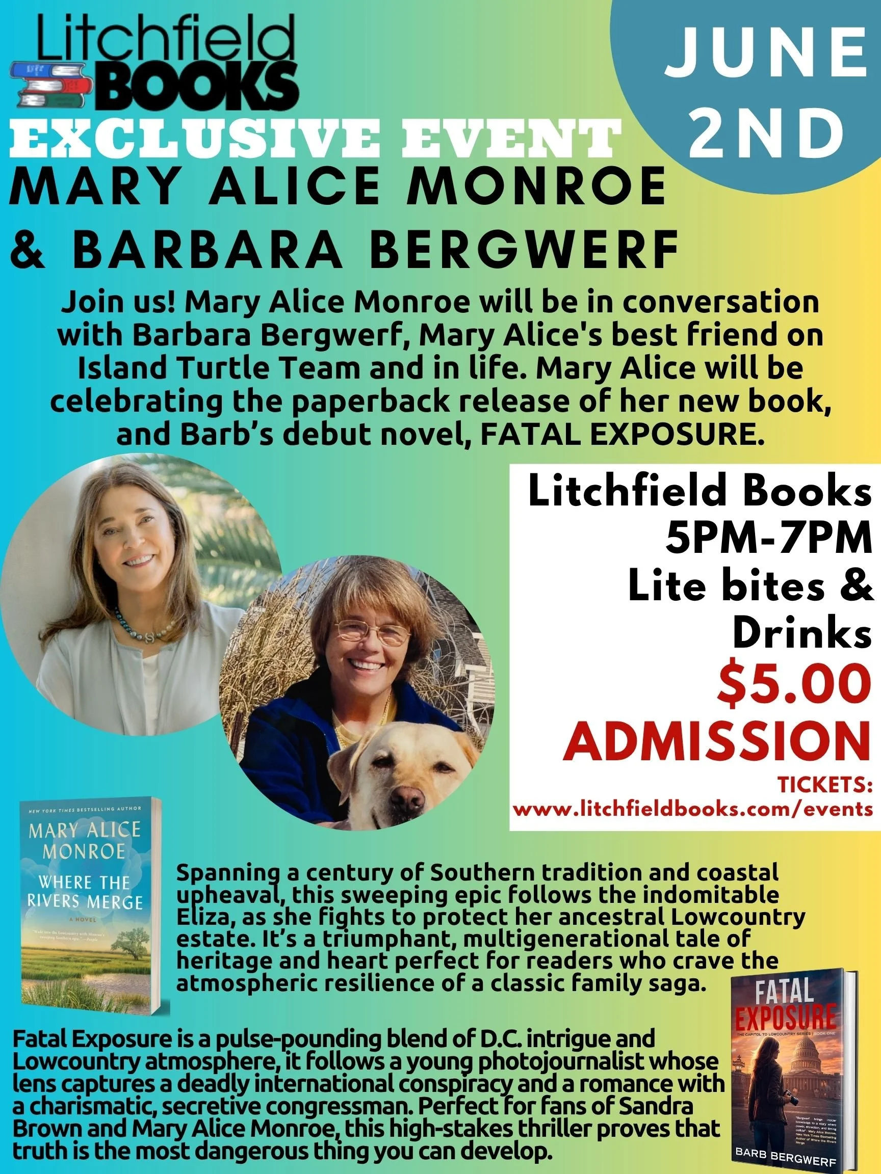 Mary Alice Monroe &amp; Barbara Bergwerf Exclusive After Hours Event