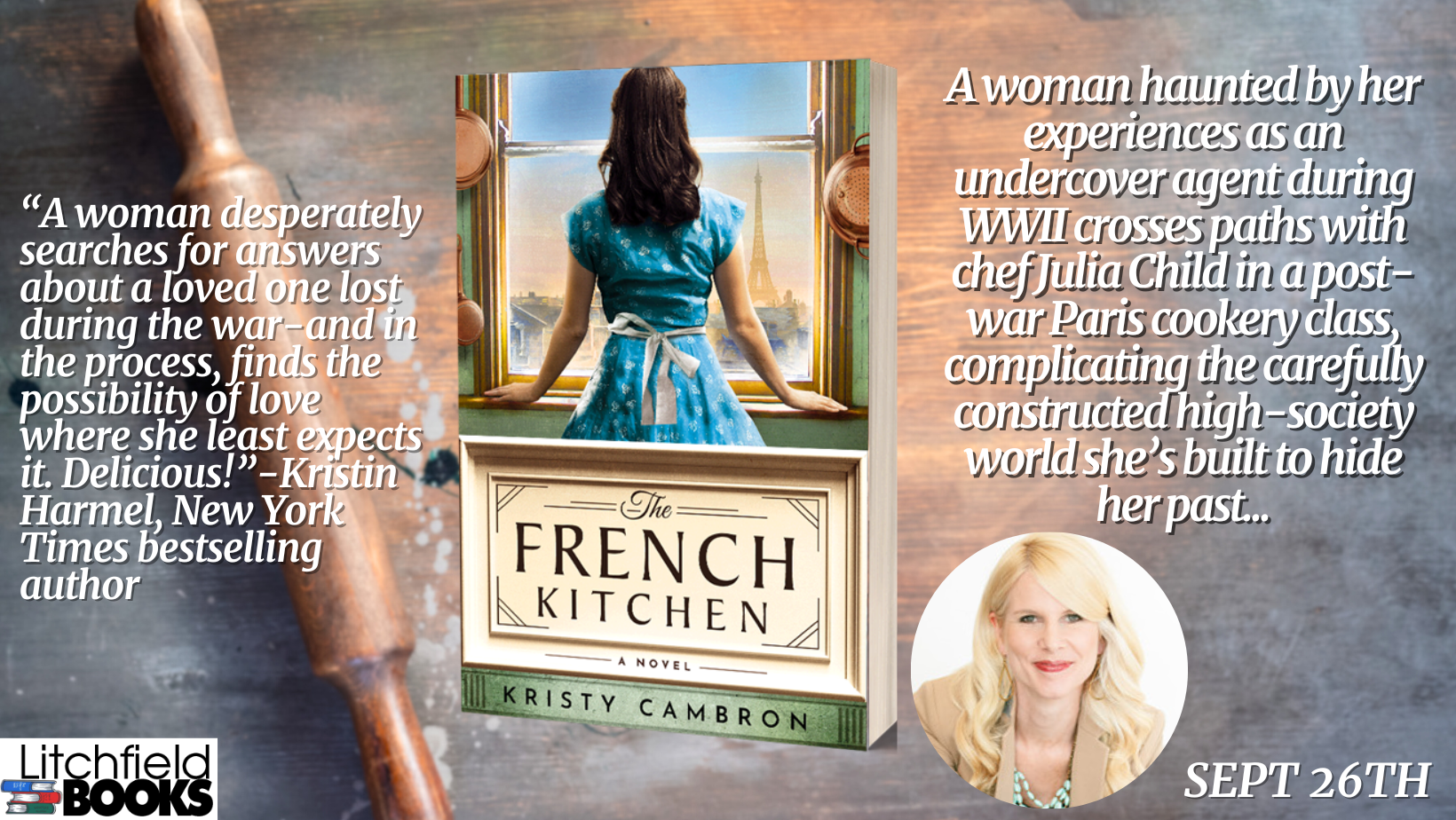 Kristy Cambron Bestselling Author comes to Litchfield Books on 2025 ...