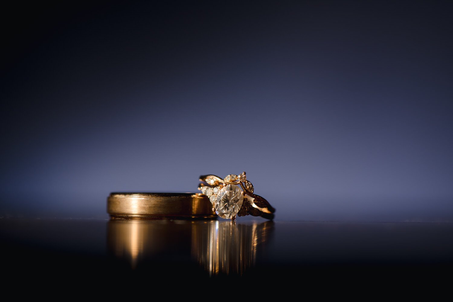 mat-su bride and groom wedding ring photo