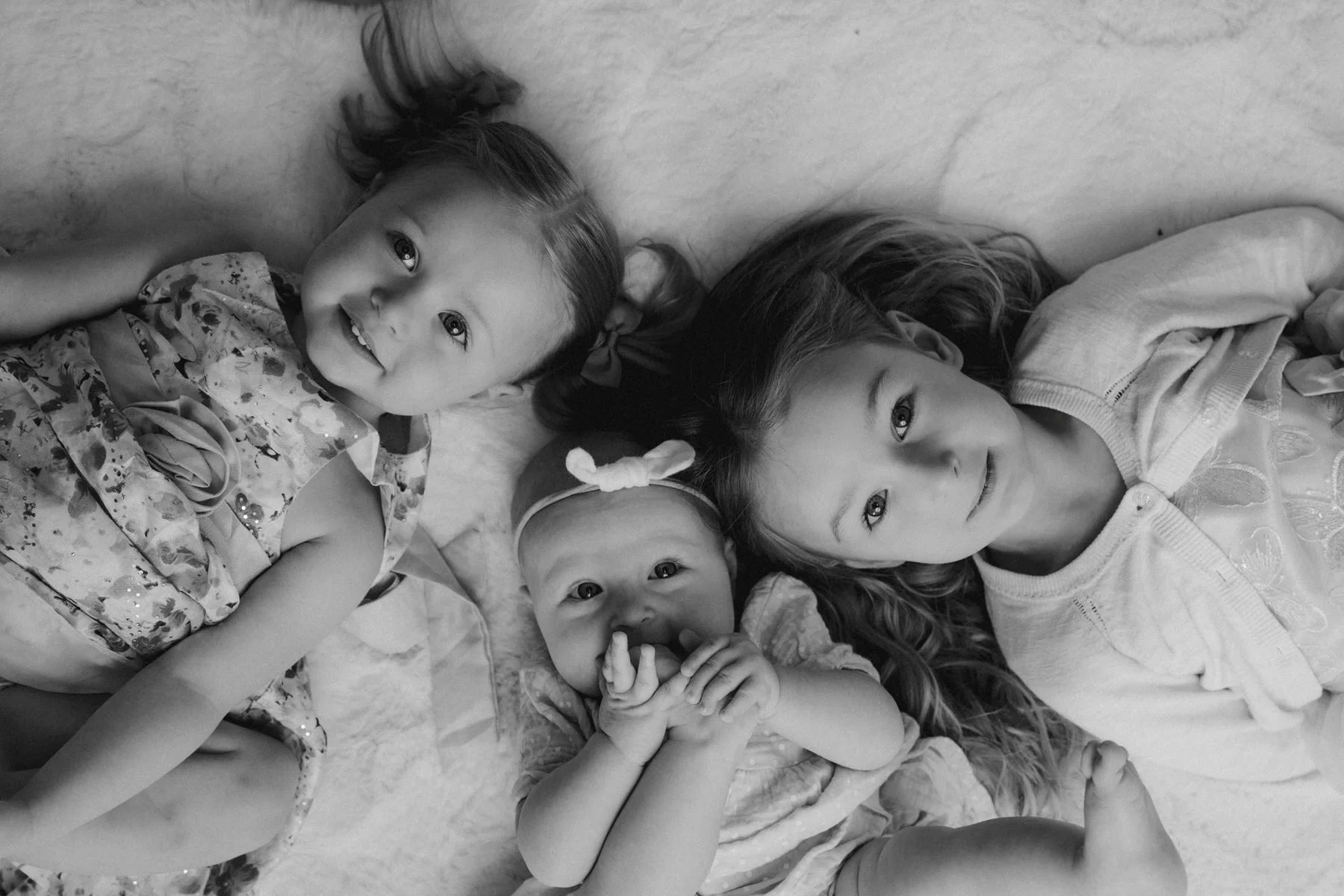 Sisters in black and white