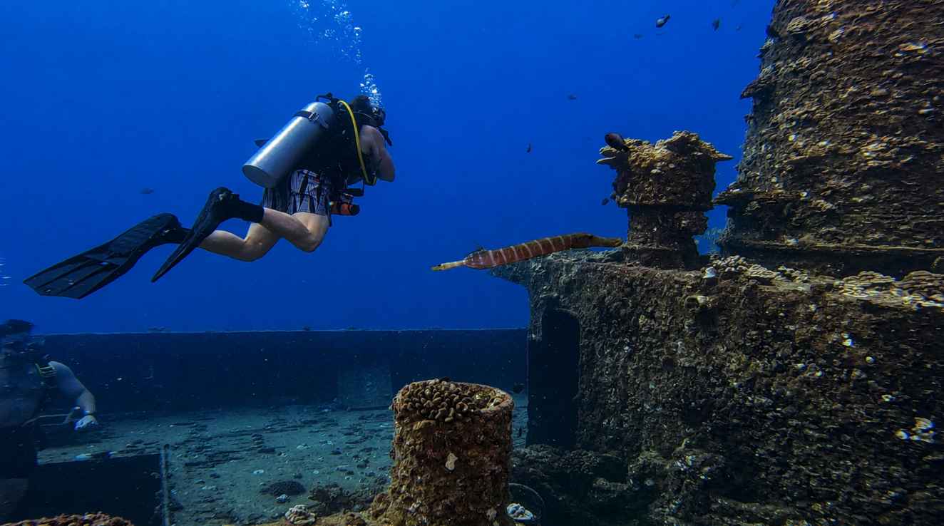 Sea Tiger Trumpet Fish