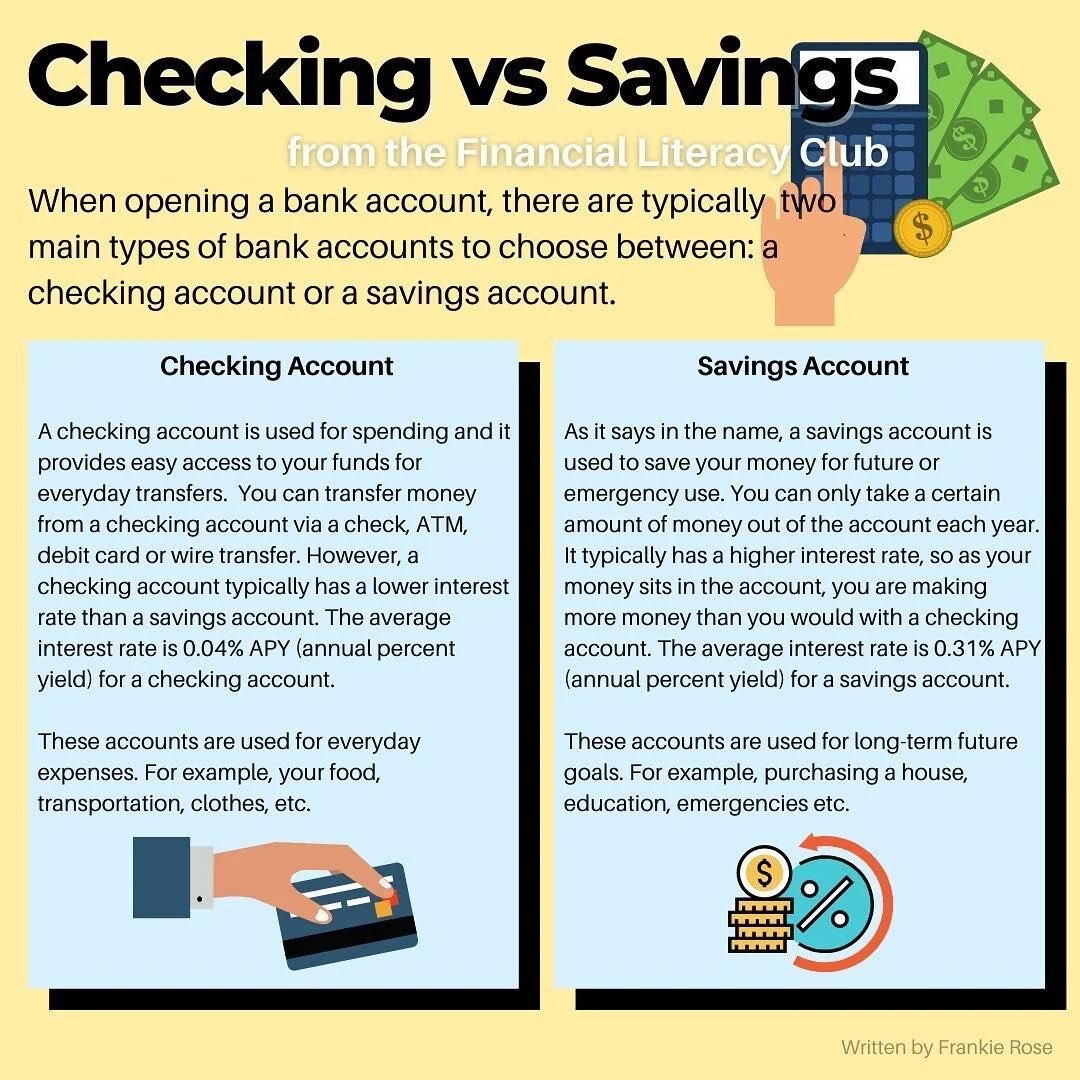 Having a bank account can be an extremely helpful tool when managing your personal finances. A saving account can help you save your money and earn interest over time📈whereas a checking account is useful for everyday transactions 💳