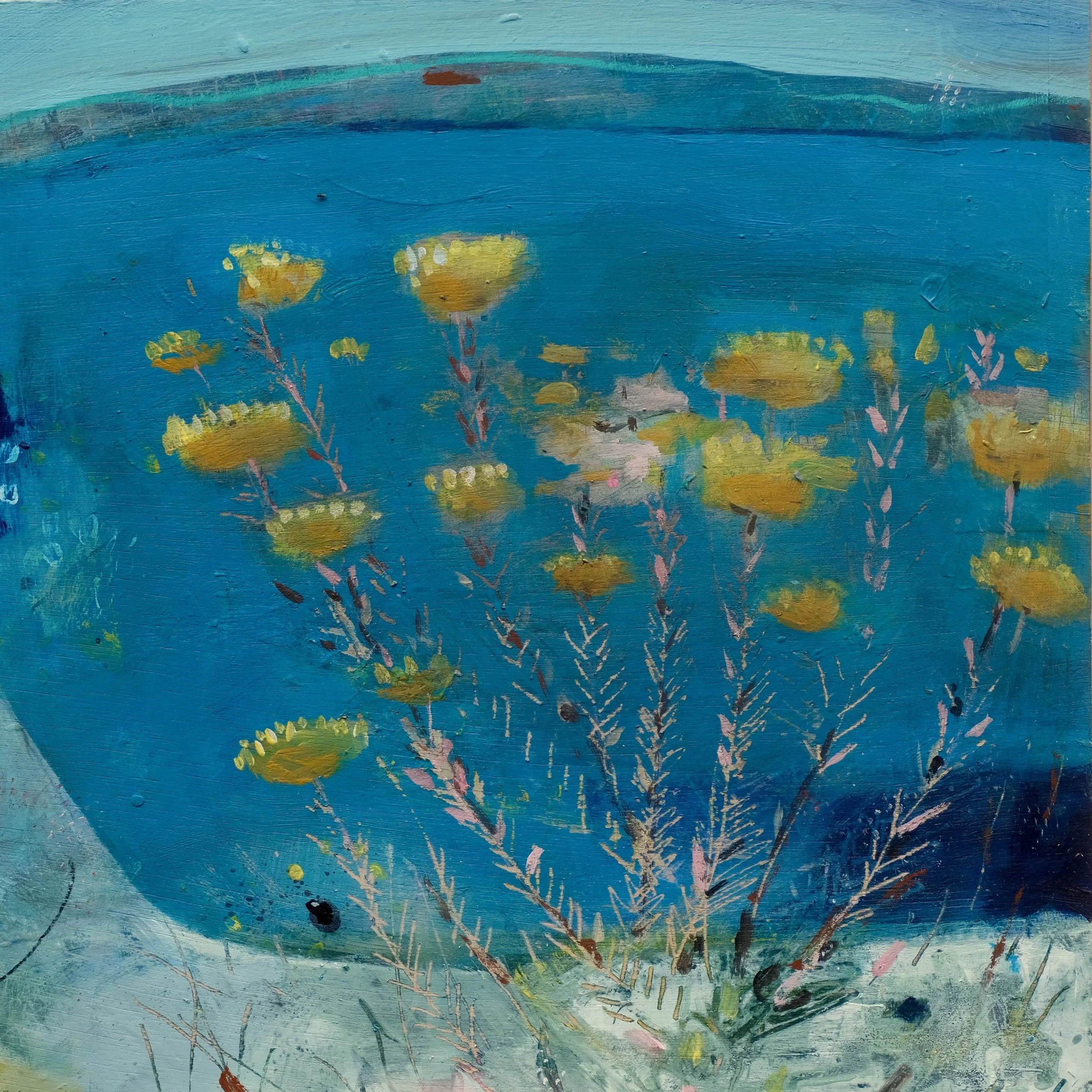 How Good Colour Can Make You Feel
 Acrylic, Oil & Mixed Media on Wooden Board.

Image size 30 x 30 cm, Framed size 36 x 36 cm (SOLD)