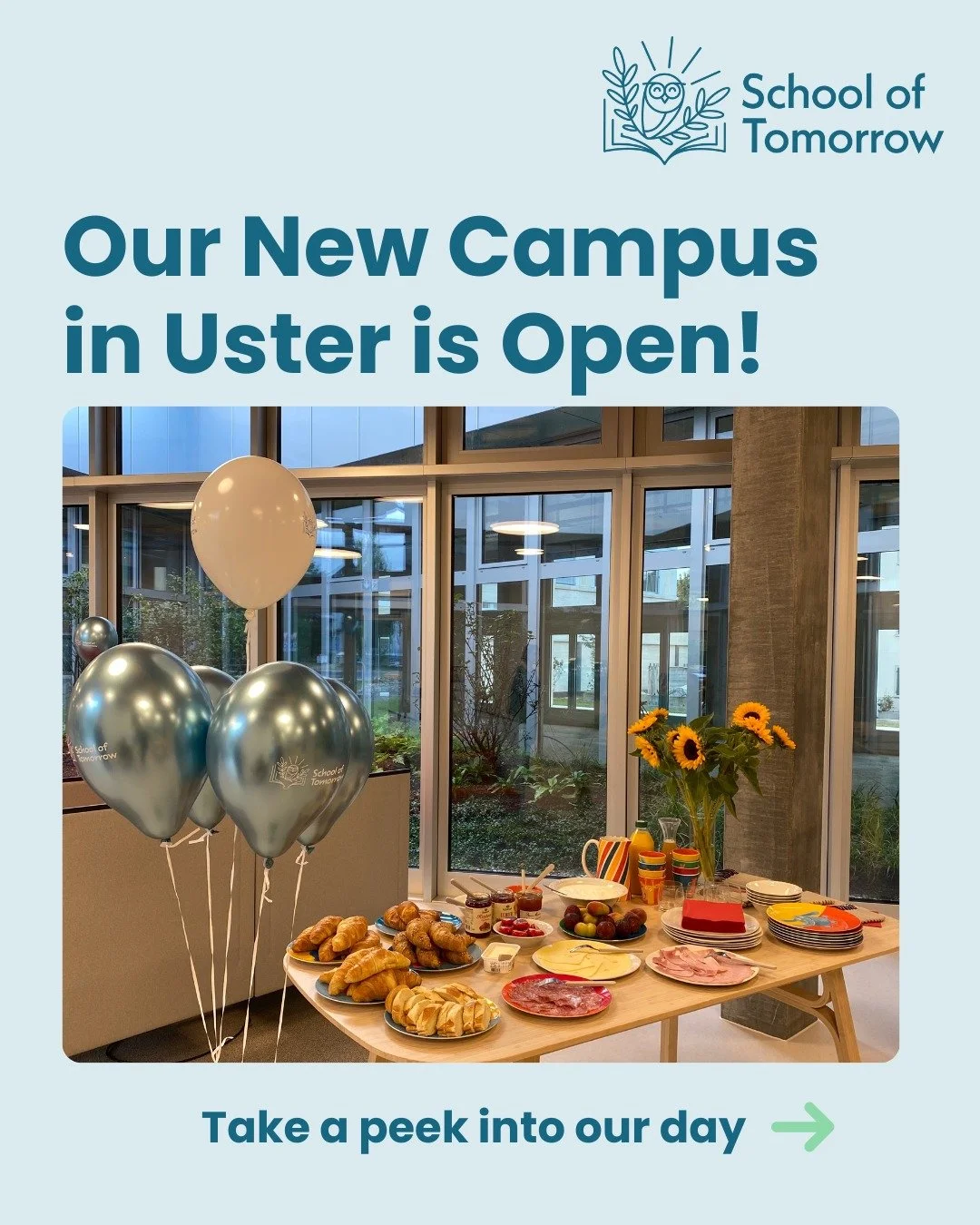 🏫✨ Our Brand-New Uster Campus Is Open! 

This Tuesday, we officially opened the doors of our new Kindergarten and Primary campus in Uster, and what a joyful first day it was! 

In the morning, we enjoyed breakfast with our students&rsquo; families b