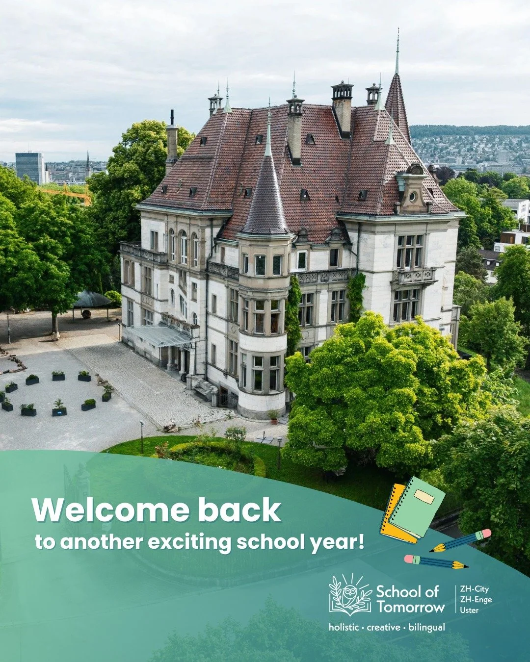 🎒✨ Welcome Back to School!

After the summer holidays, our classrooms are buzzing with energy again!

🎓 We have some exciting news: today, we reopened our campus at Augustinerhof in Z&uuml;rich City! Now, our original home has been fully renovated 