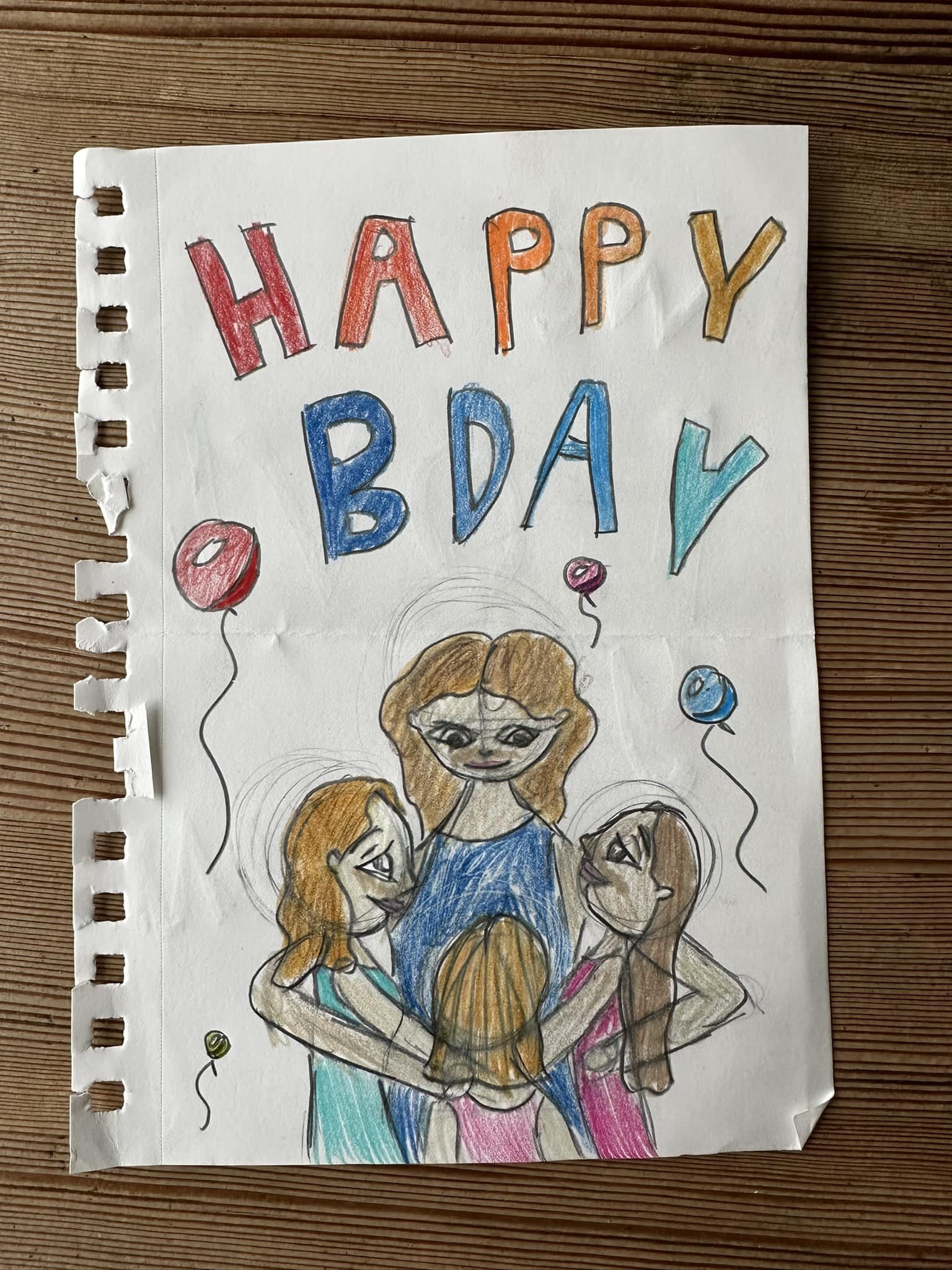 Thank you Facebook Friends for a wonderful bday. 
To be honest I spent most of the day in bed doing nothing! 
Exactly what I needed after the last 6 months.

Olivia drew this card and they went to a concert with me.

I remember a time when I was marr