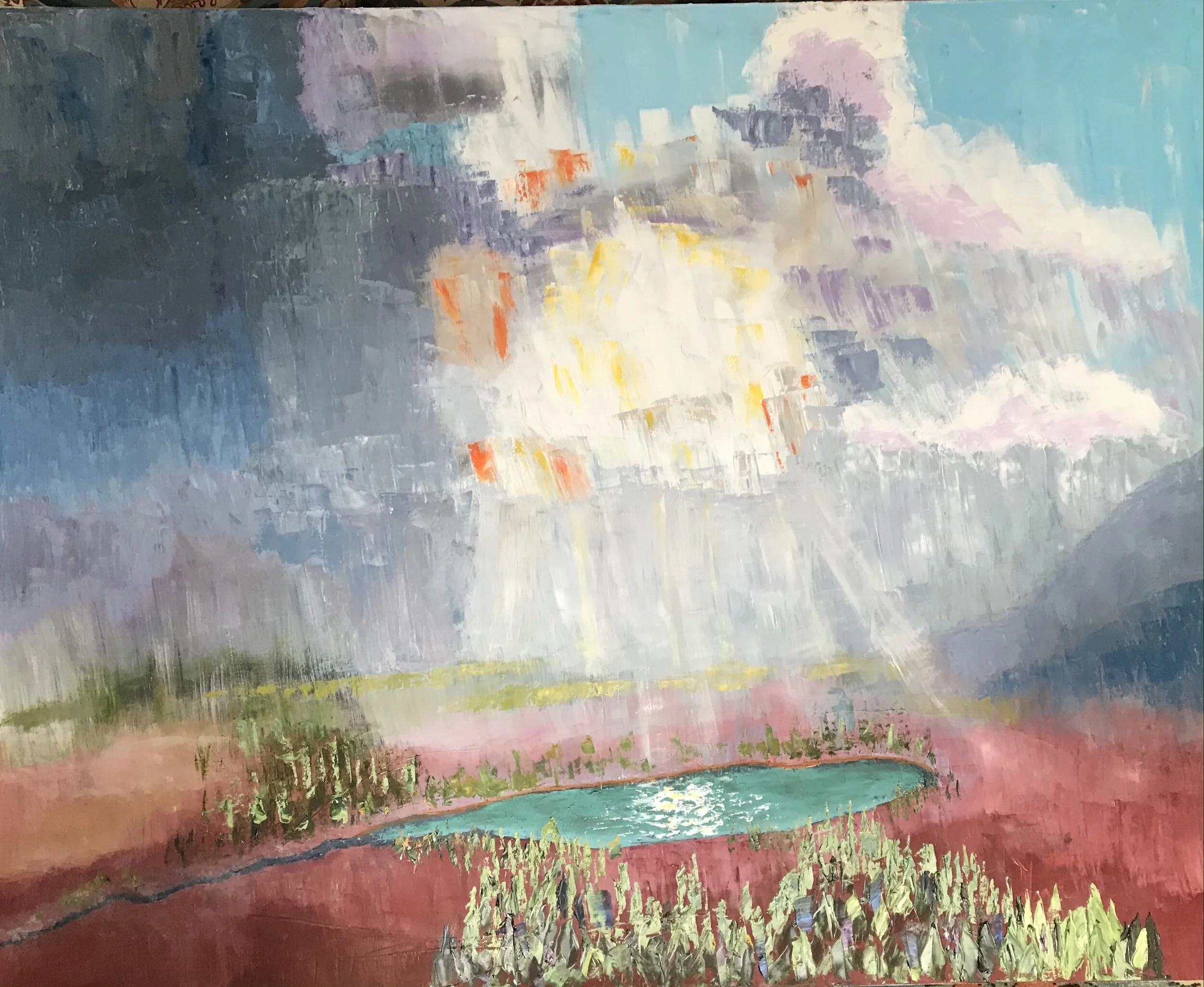 The Green Loch | 120x152cm | Sold